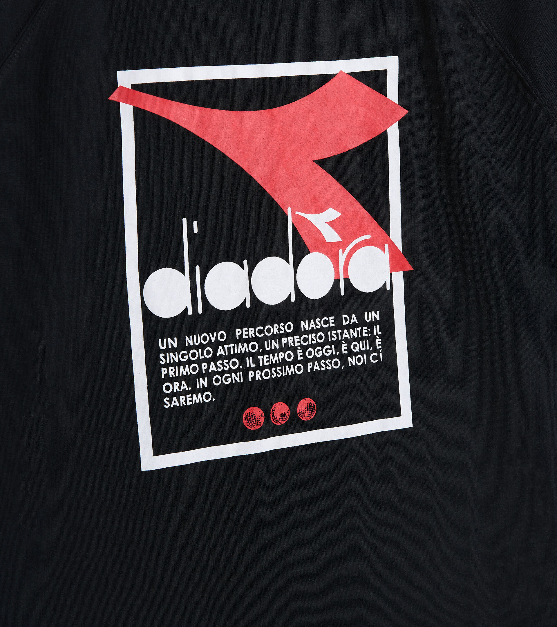 T-shirt en coton mélangé - Homme T-SHIRT SS  URBANITY NOIR - Diadora