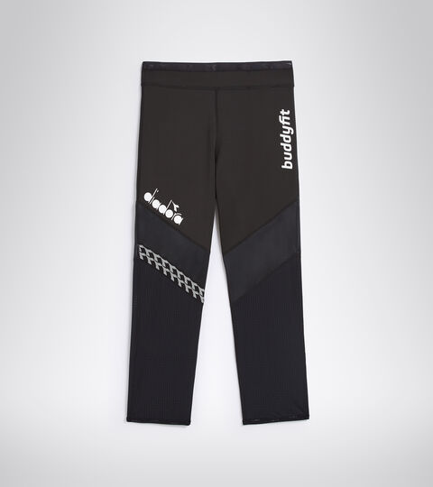 L. 6/8 REVERSIBLE TIGHTS BUDDYFIT, NOIR Leggings de running - Femme L. 6/8 REVERSIBLE TIGHTS BUDDYFIT NOIR - Diadora