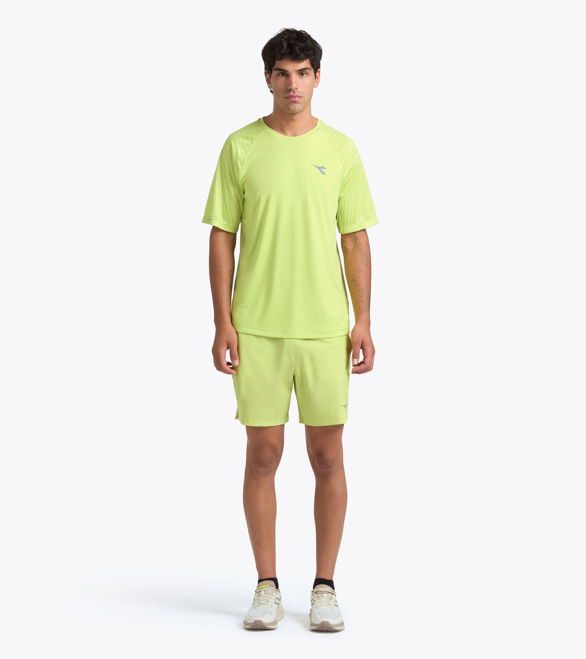 7&rsquo;&rsquo; Running Shorts - Men&rsquo;s SHORTS 7 WILD LIME GREEN - Diadora