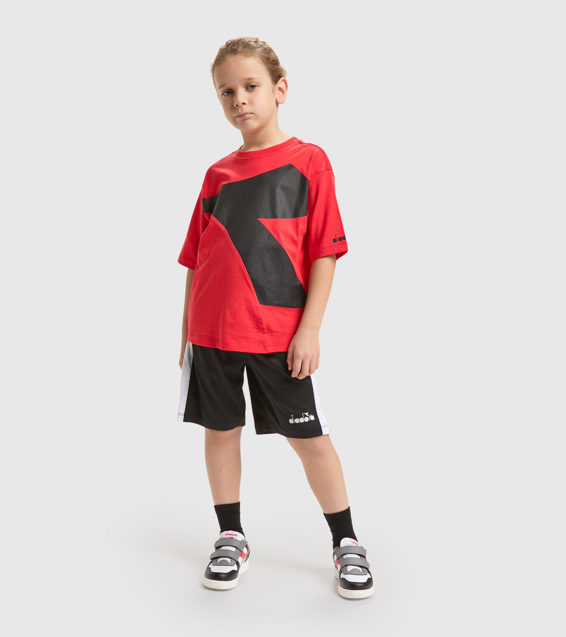 Sports shorts - Boys JB.BERMUDA POWER LOGO BLACK - Diadora