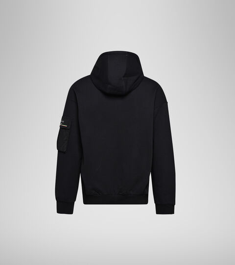HOODIE FZ URBANITY, BLACK Sportswear jacket - Men HOODIE FZ URBANITY BLACK - Diadora