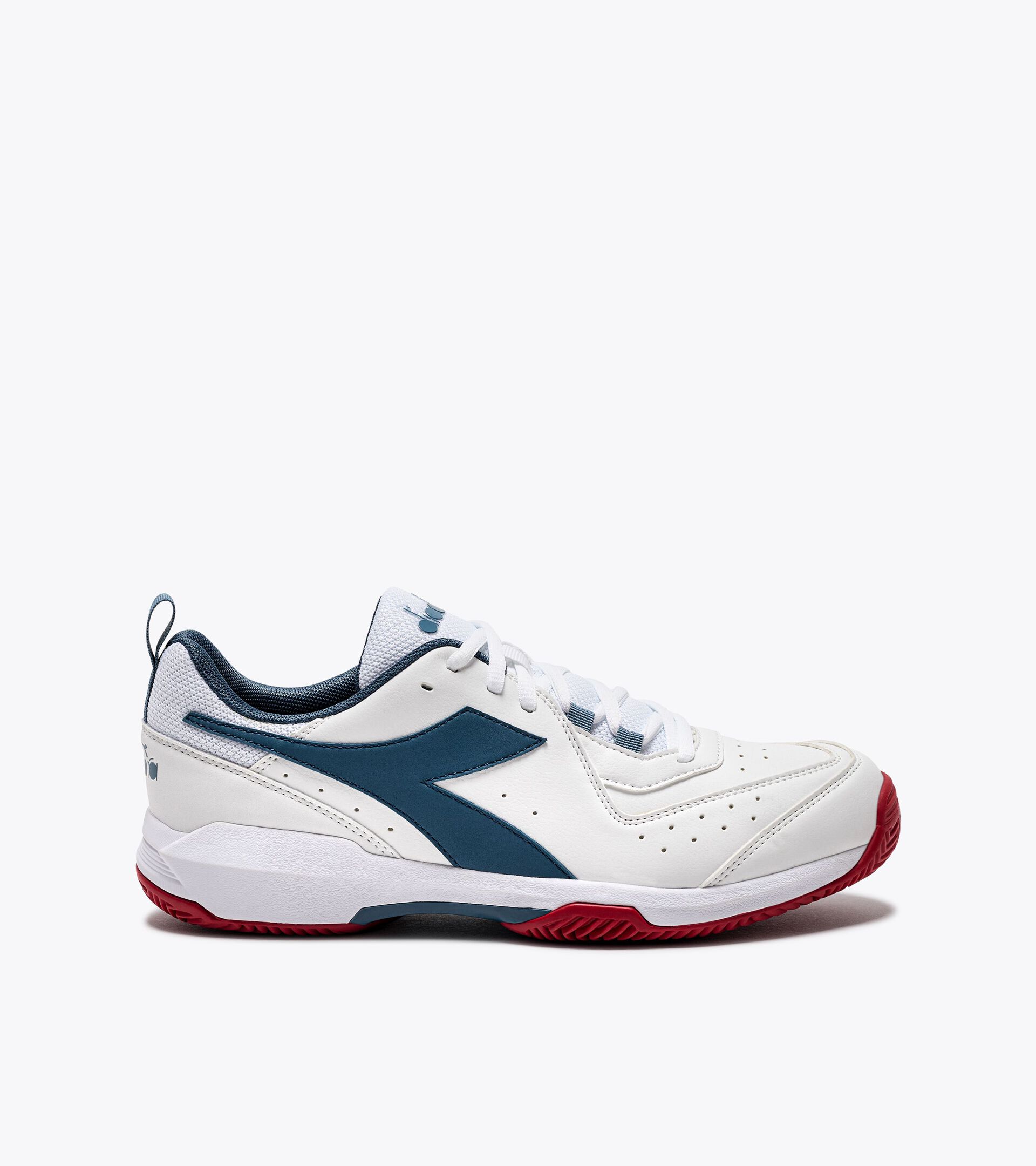 Tennis shoes for clay courts - Men S.CHALLENGE 5 SL CLAY WHITE/OCEANVIEW/SALSA - Diadora