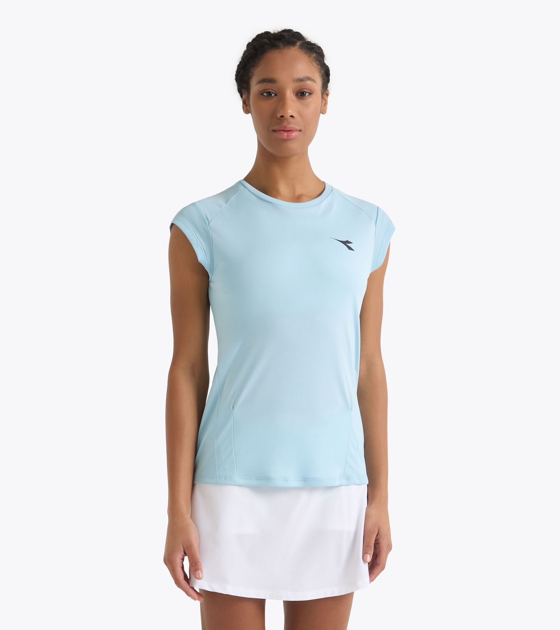 null L. SS T-SHIRT TENNIS CORYDALIS BLUE - Diadora
