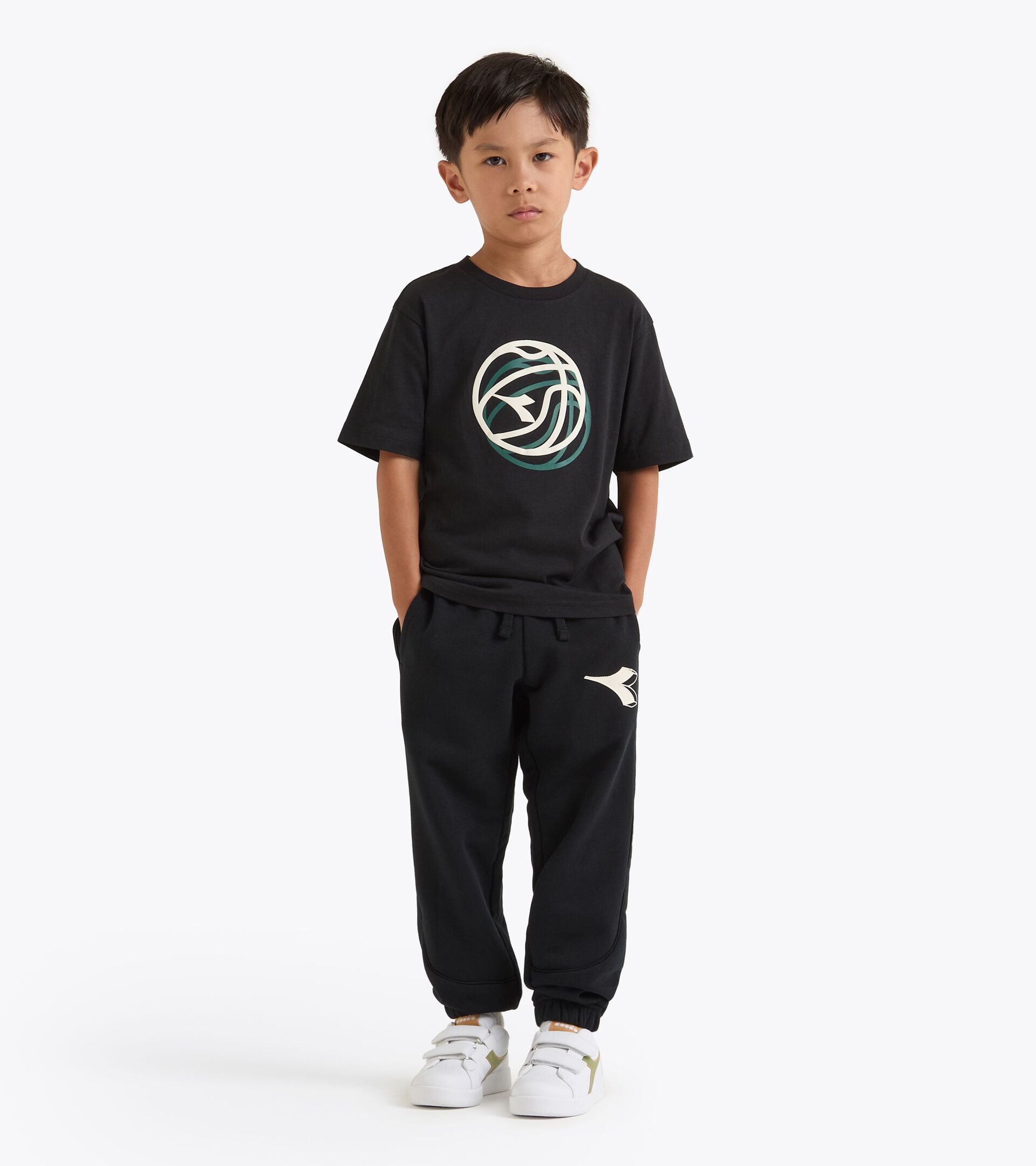 Camiseta con estampado - Corte regular - Niños/Adolescentes JB. T-SHIRT SS NEGRO - Diadora