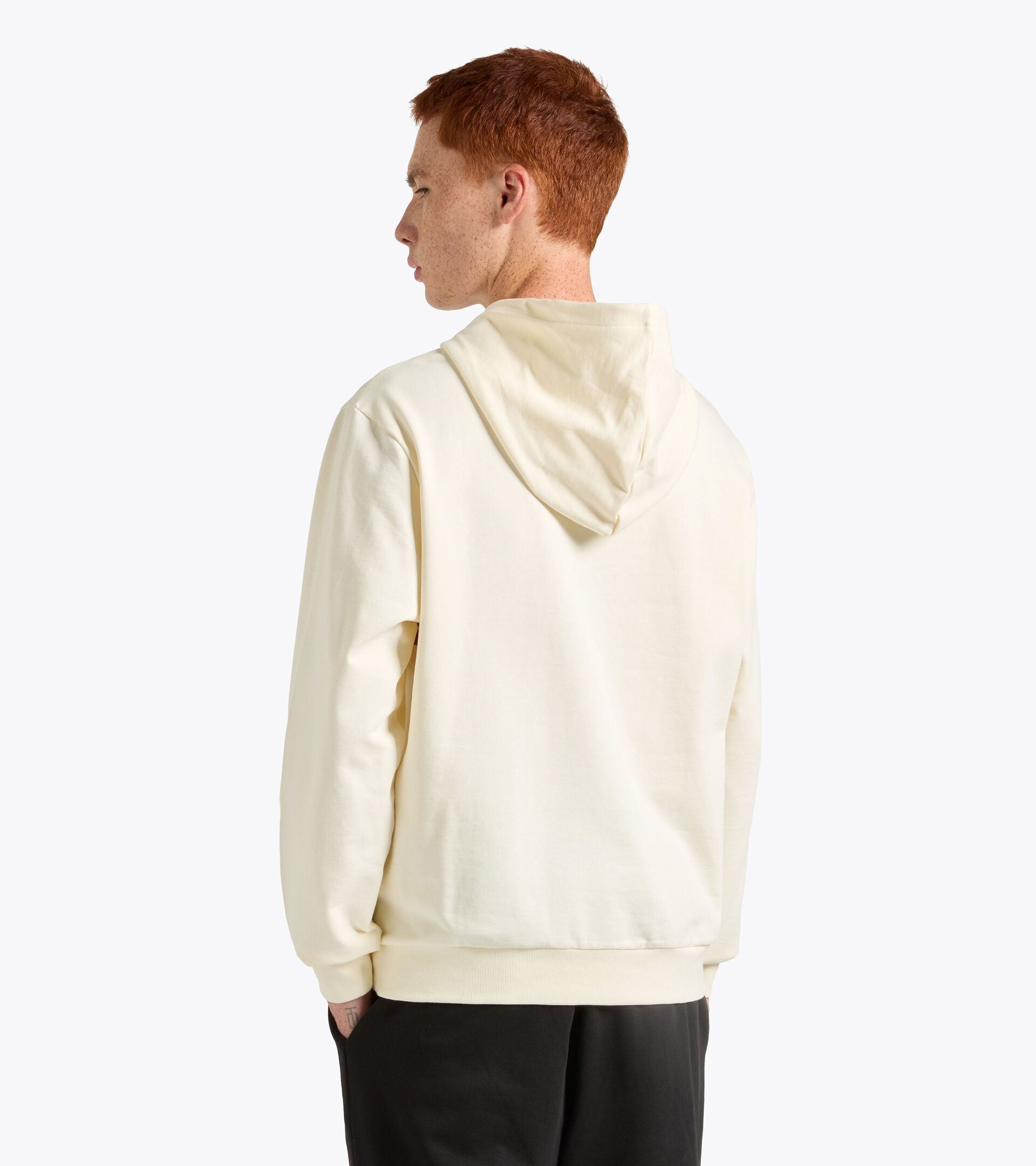 Hoodie - Regular fit - Men&rsquo;s LOGO HOODIE (FT) WHISPER WHITE - Diadora
