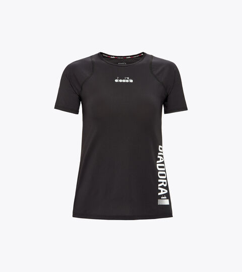 L. SUPER LIGHT SS T-SHIRT BE ONE, NOIR T-shirt de running - Femme L. SUPER LIGHT SS T-SHIRT BE ONE NOIR - Diadora