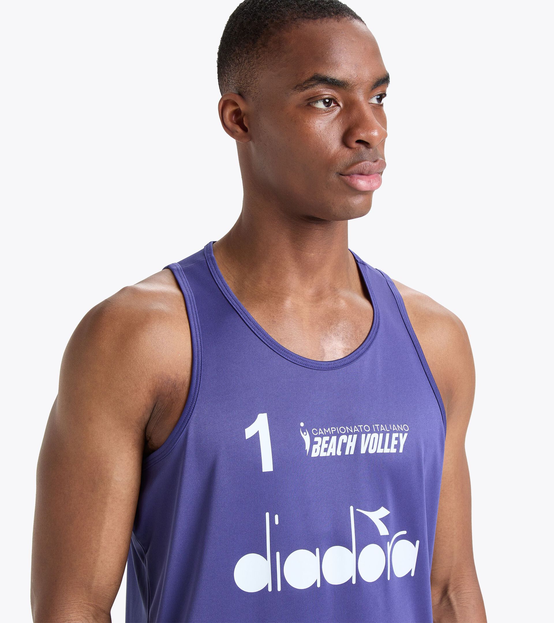 Tanktop Herren - Italienische Beachvolleyball-Meisterschaft CANOTTE GARA UOMO #1 CAMP. ITALIANO 23 MARINEBLAU - Diadora