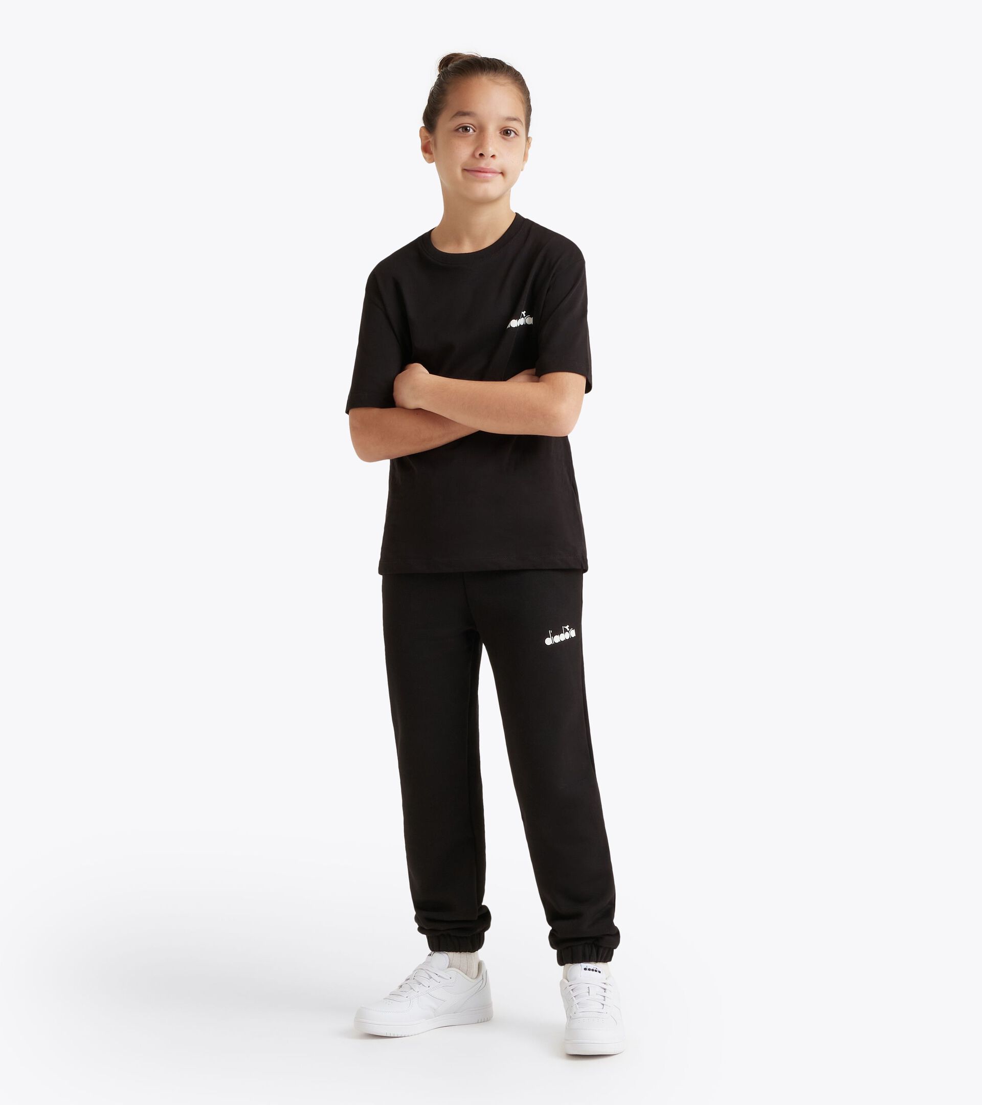 Fleece joggers - Boys JB. JOGGER PANTS COMIC BLACK - Diadora