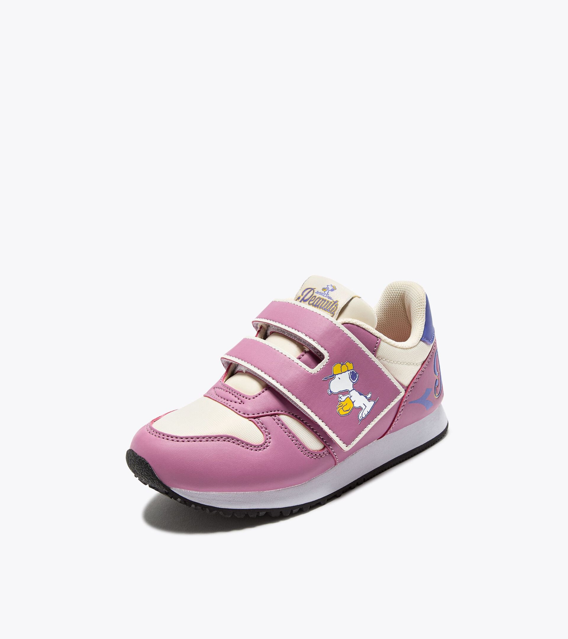 Peanuts running  shoe -  4-8  years old - Kids K-RUN SNOOPY PS PINK MAUVE ORCHID - Diadora