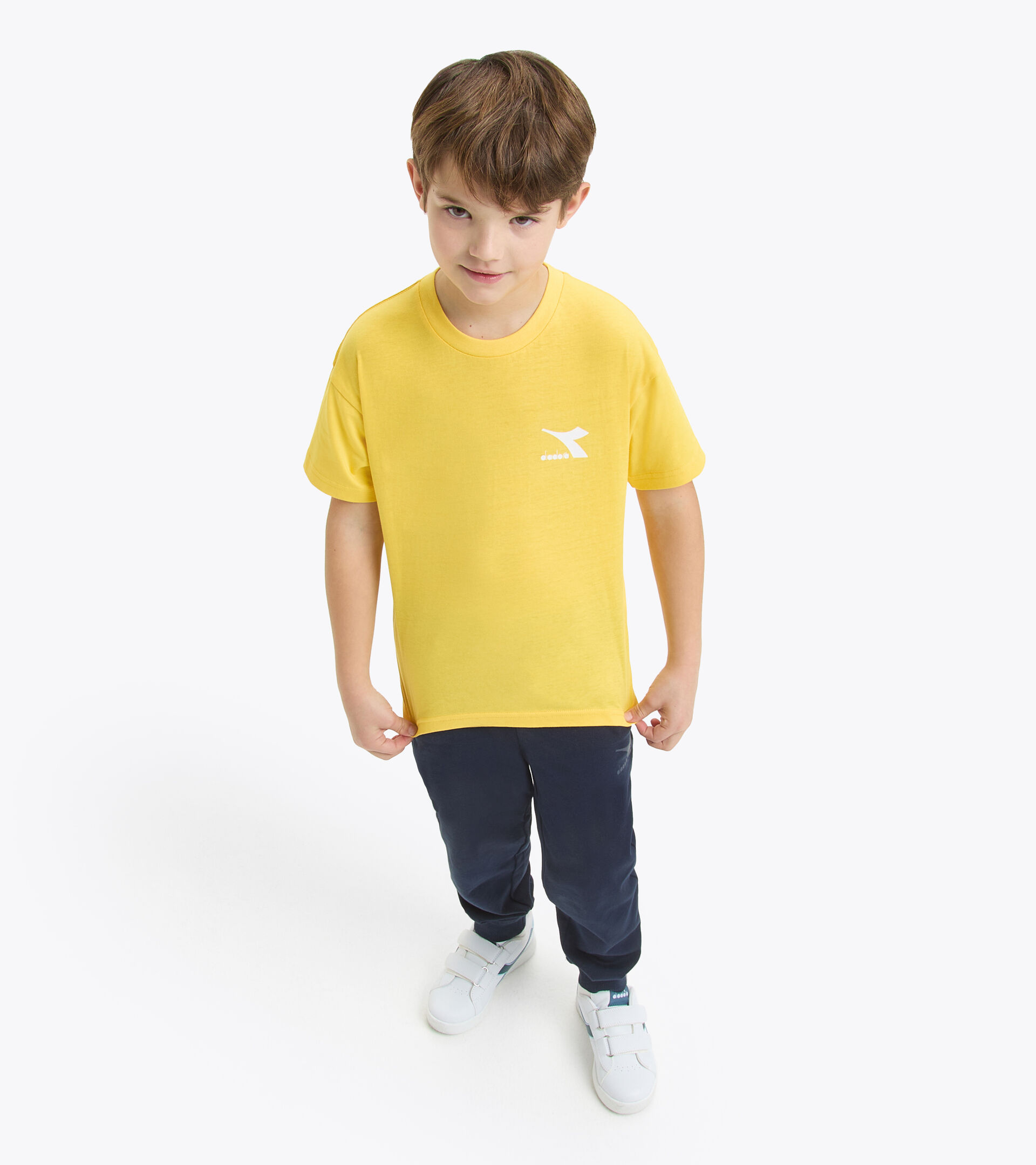 Camiseta de algodón - Niños y niñas
 JU.T-SHIRT SS SL AMARILLO ALAMO TEMBLON OR - Diadora