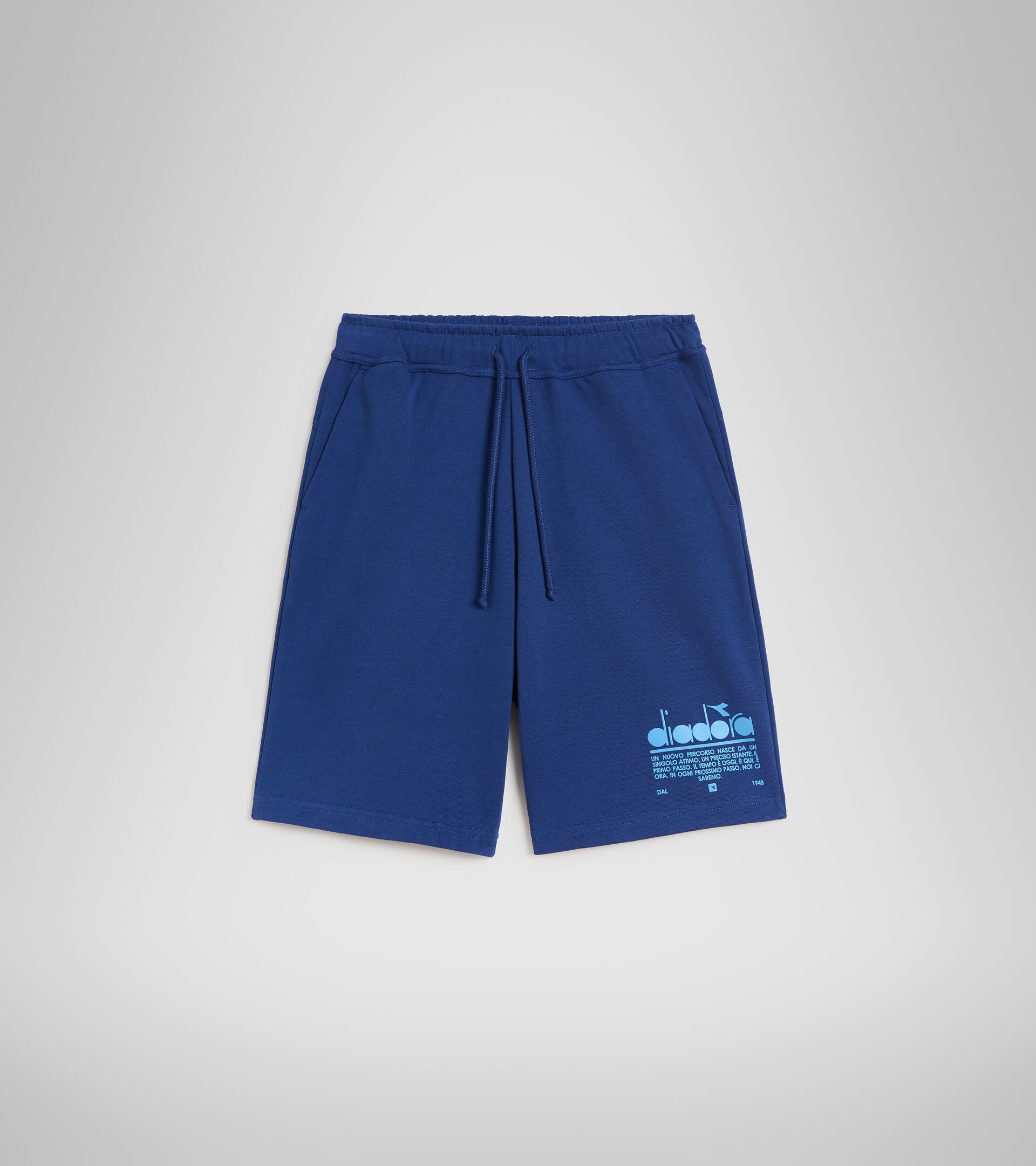 Cotton shorts - Unisex BERMUDA MANIFESTO SALTIRE NAVY - Diadora