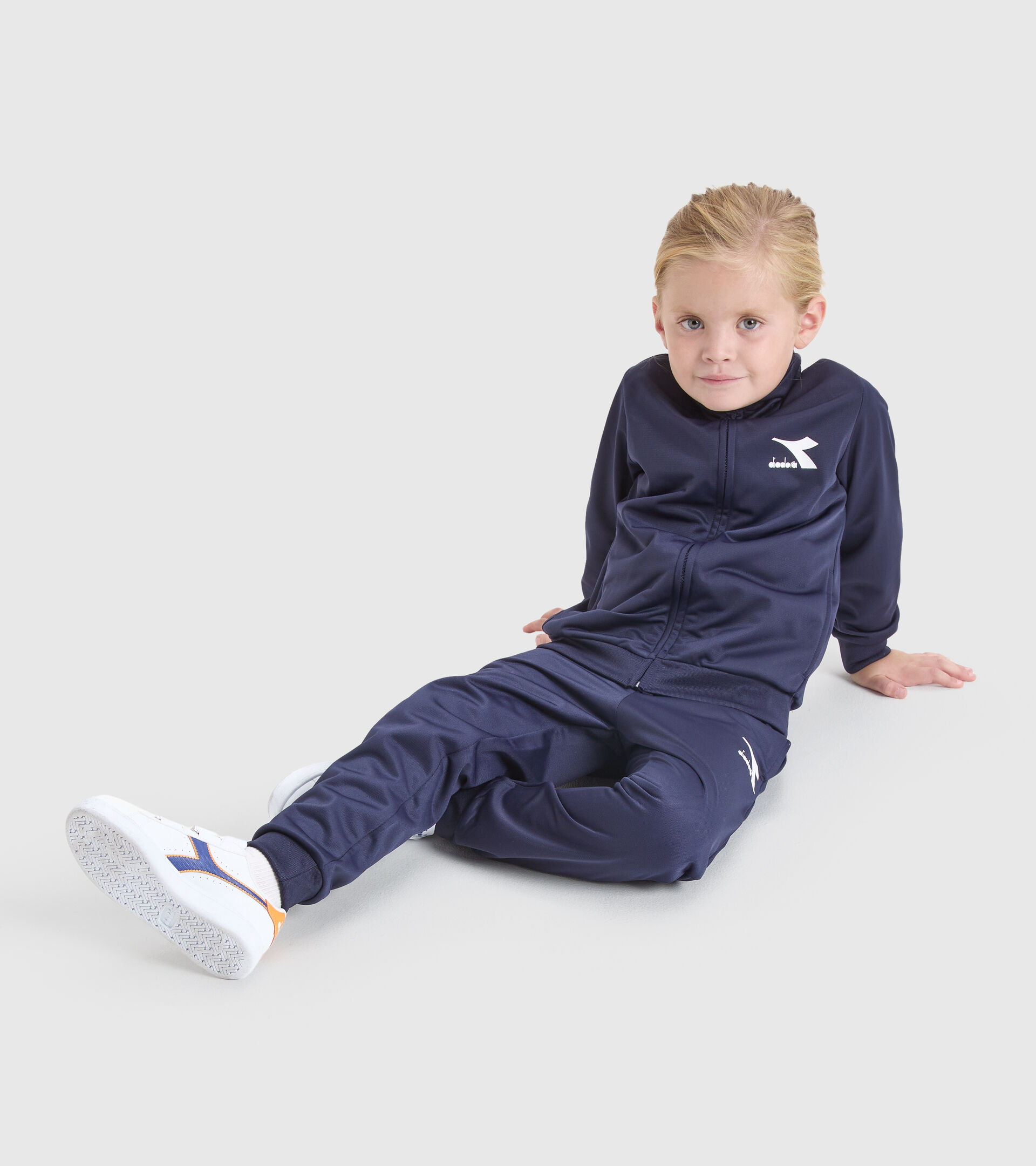 Trainingsanzug - Kinder JU.TRACKSUIT FZ CHROMIA MARINEBLAU - Diadora