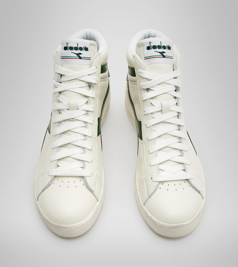 GAME L HIGH WAXED, BLANC/VERTS PATURAGES Chaussures de sport - Unisexe GAME L HIGH WAXED BLANC/VERTS PATURAGES - Diadora