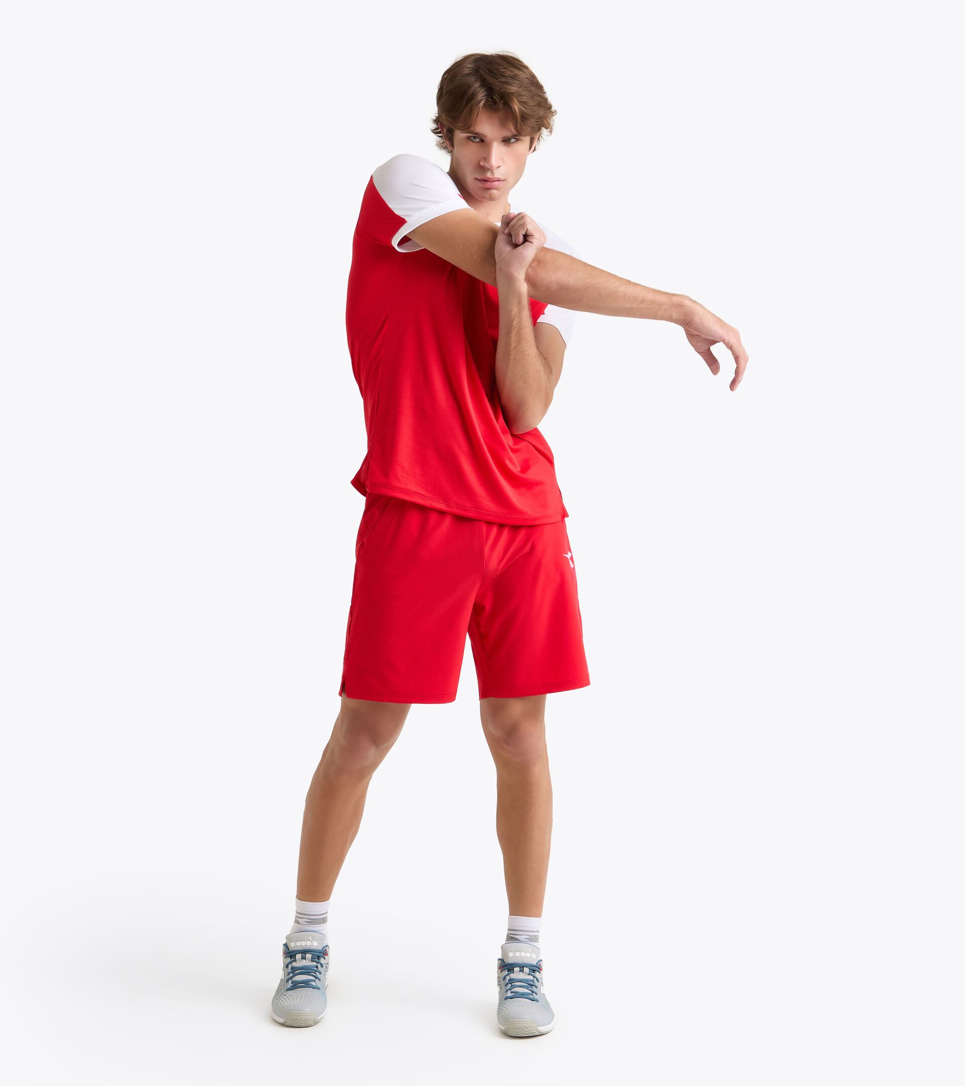 Tennis-Bermuda-Shorts - Herren SHORT COURT TOMATENROT - Diadora