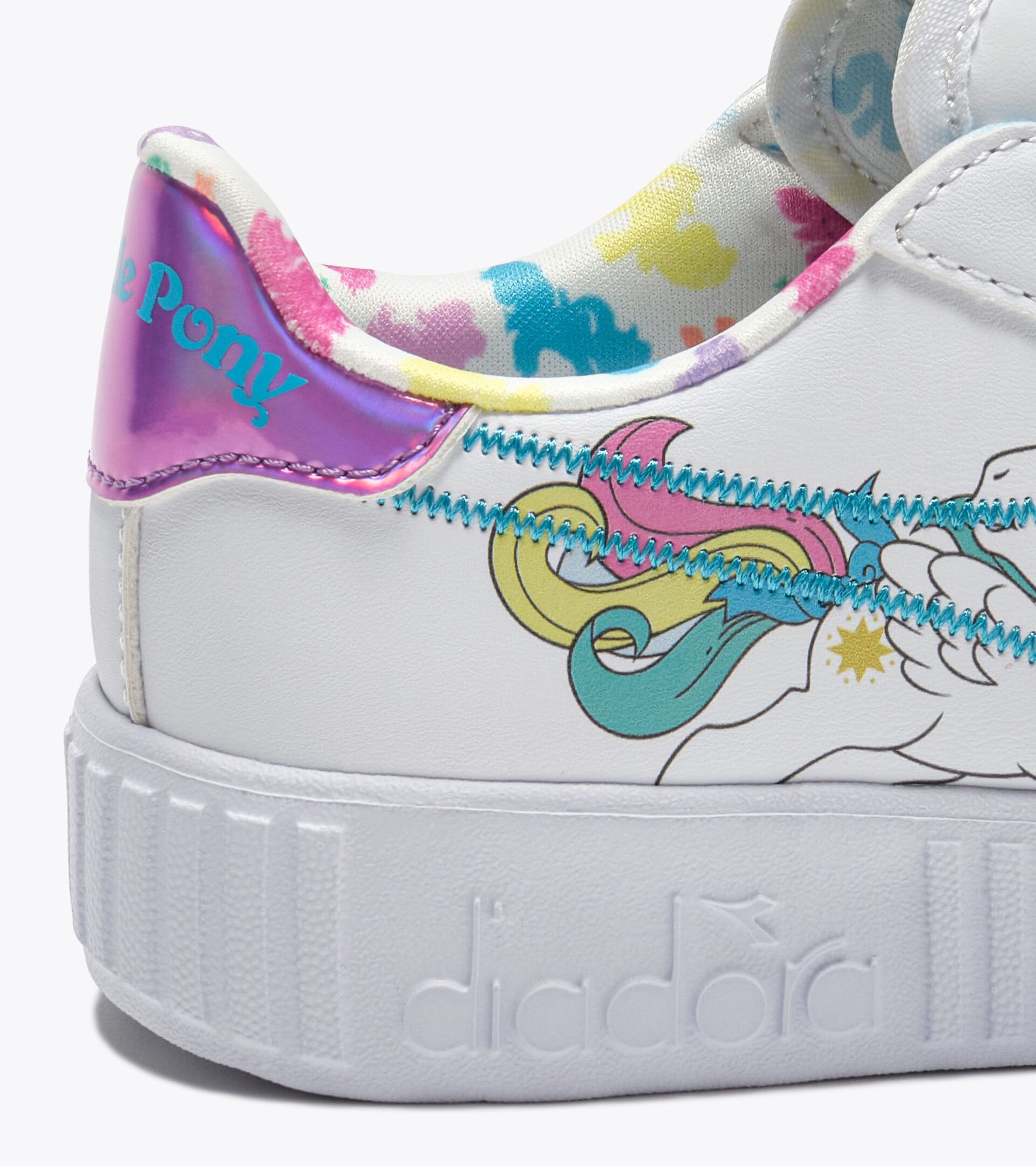 Zapatilla deportiva - Niños y niñas - 4-8 años
 GAME STEP STARSHINE PS BIANCO/CHIFFON LILLA - Diadora