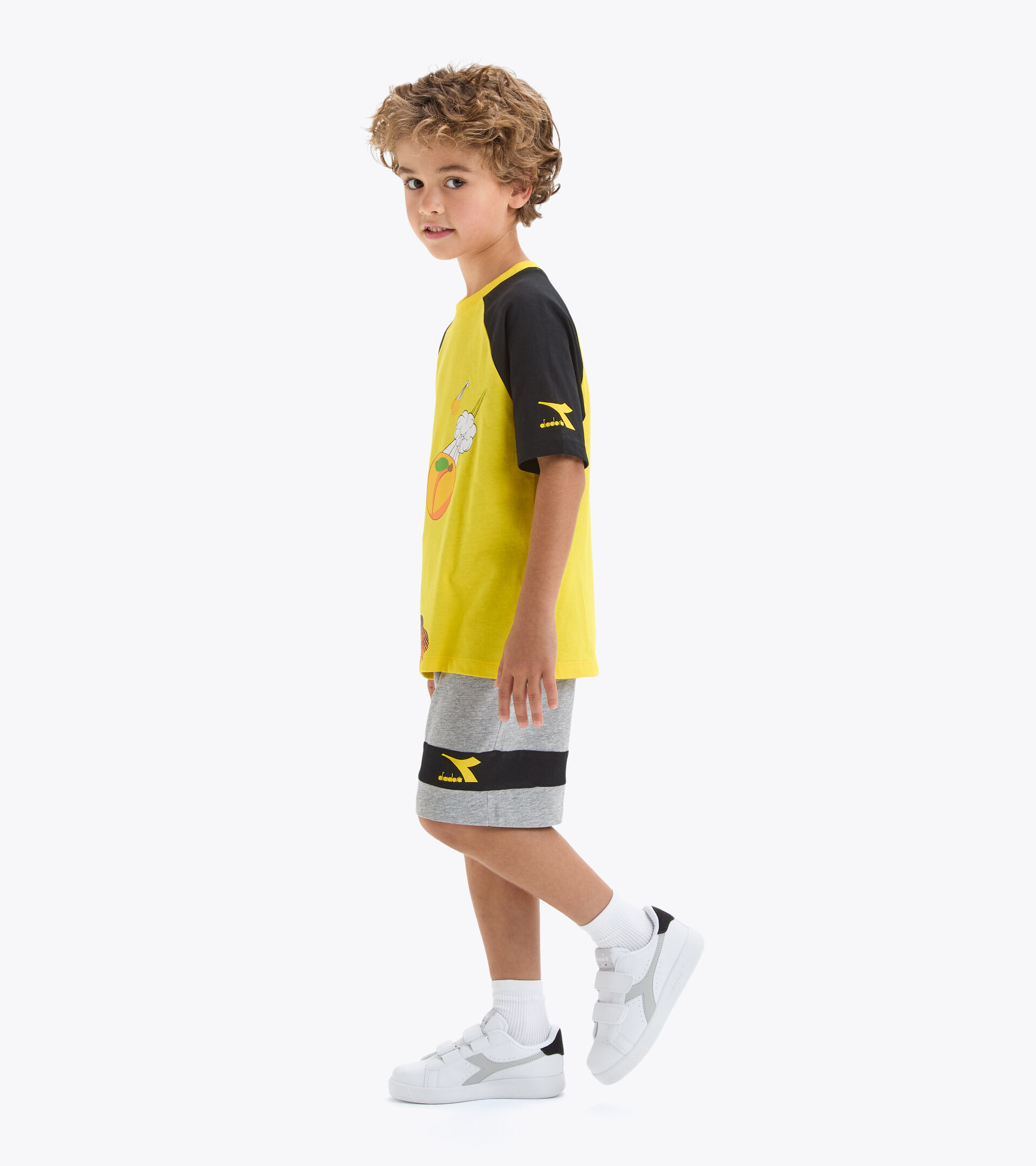 Sportliches Set - Jungen JB.SET SS SPORT ART DYNAMISCH GELB - Diadora