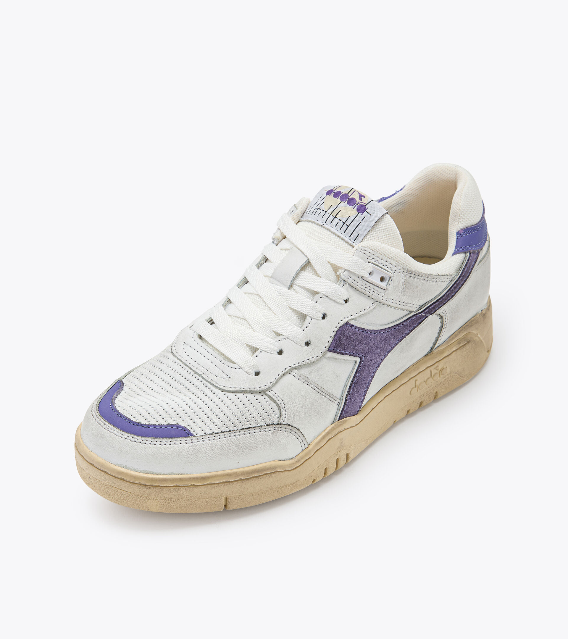 Heritage shoe - Unisex B.560 USED WHITE/VIOLET IRIS - Diadora