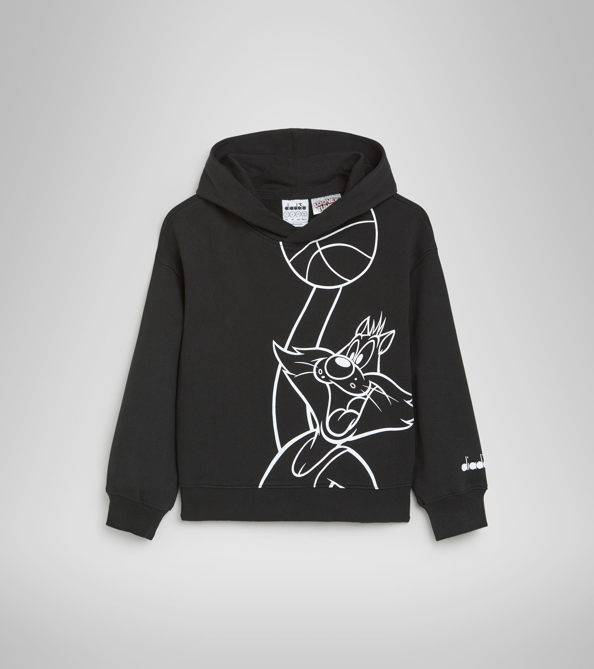 Hoodie - Kinder JU.HOODIE WB SCHWARZ - Diadora