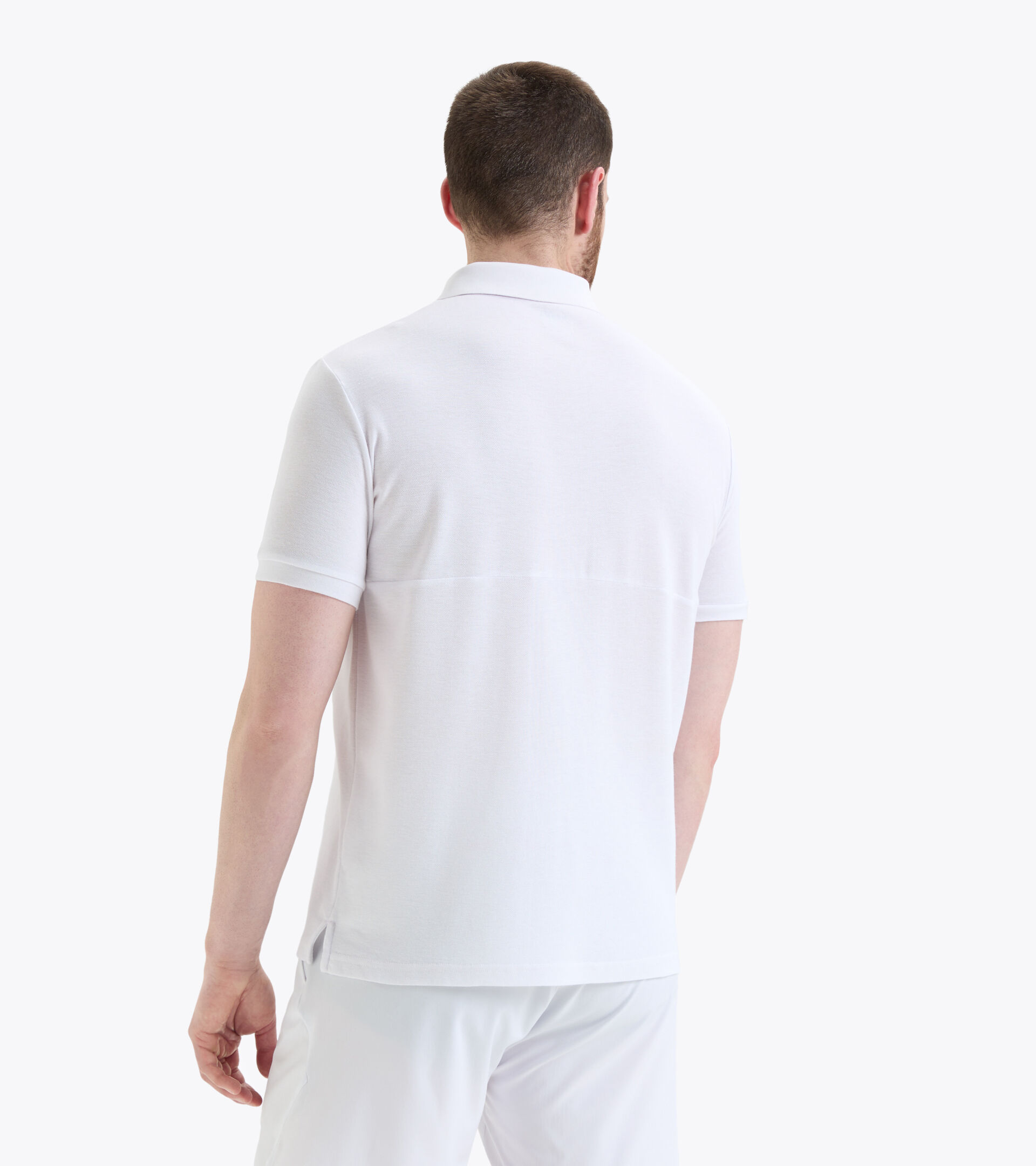 Short-sleeved tennis polo-shirt - Men SS POLO COACH OPTICAL WHITE - Diadora