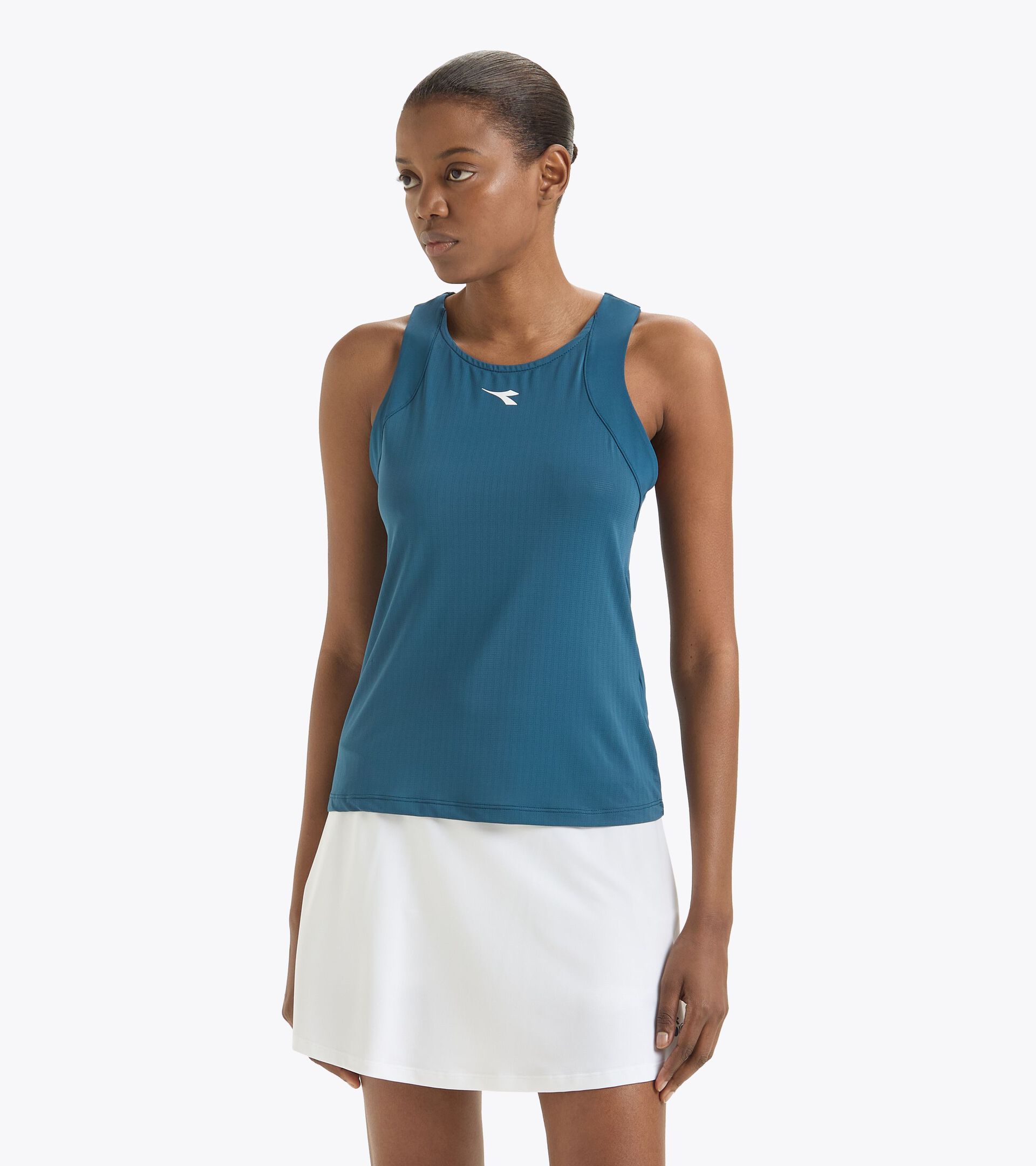 Camiseta sin mangas de tenis con espalda estilo nadadora - Competición - Mujer
 L. TANK ICON AZUL LEGION - Diadora