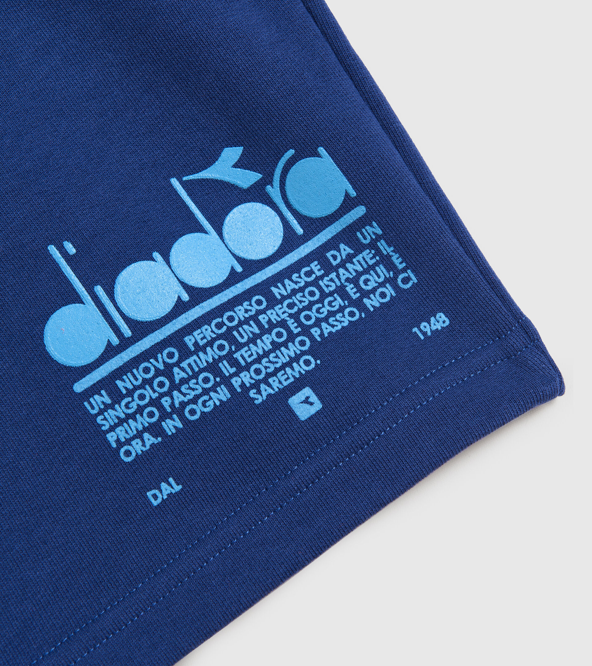 Cotton shorts - Unisex BERMUDA MANIFESTO SALTIRE NAVY - Diadora