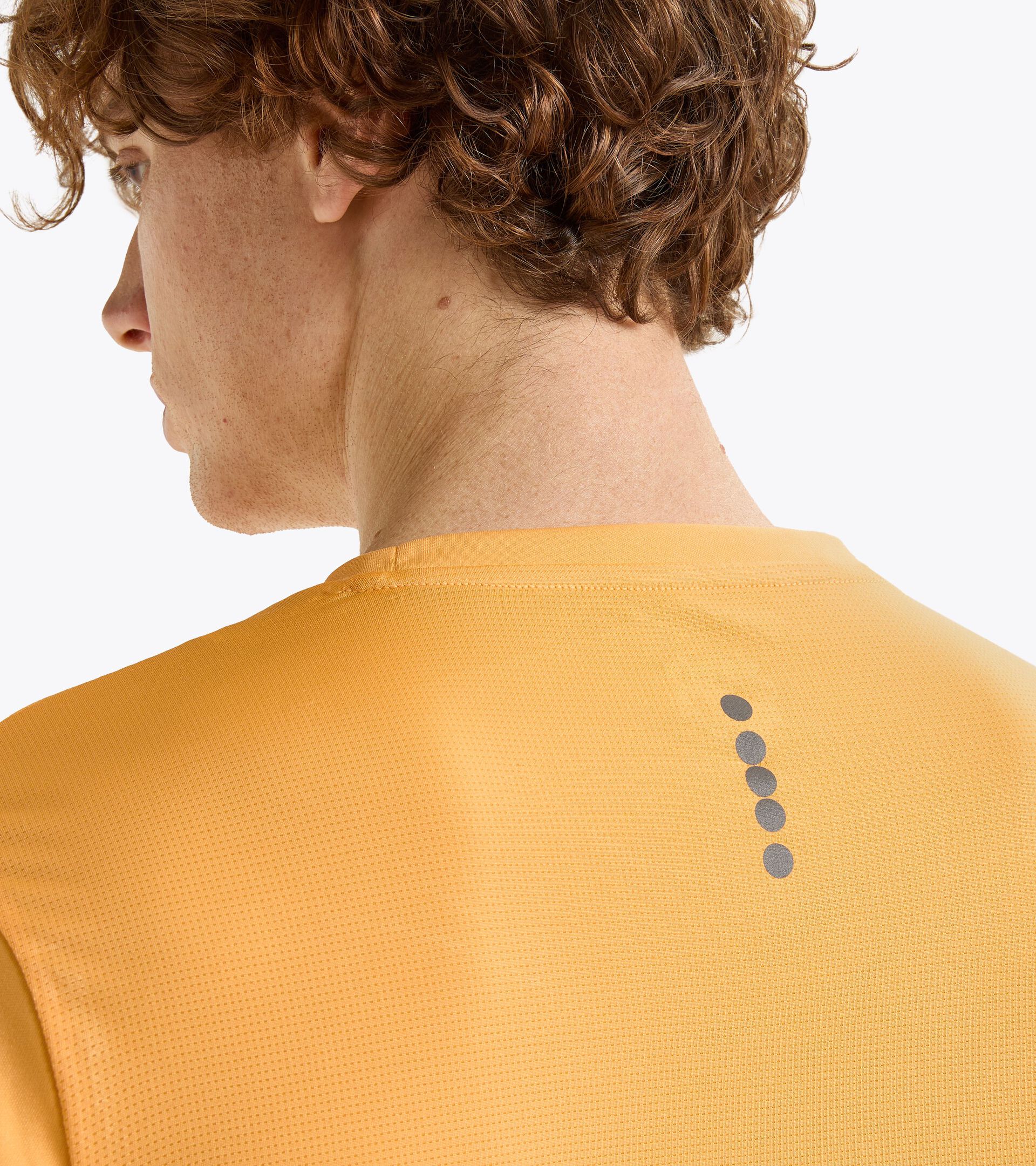 Sportliches T-Shirt - Herren SS T-SHIRT RUN KUMQUAT ORANGE - Diadora