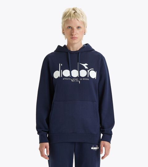 Sudadera con capucha color block - Para todos los g&eacute;neros HOODIE LOGO AZUL CHAQUETON - Diadora