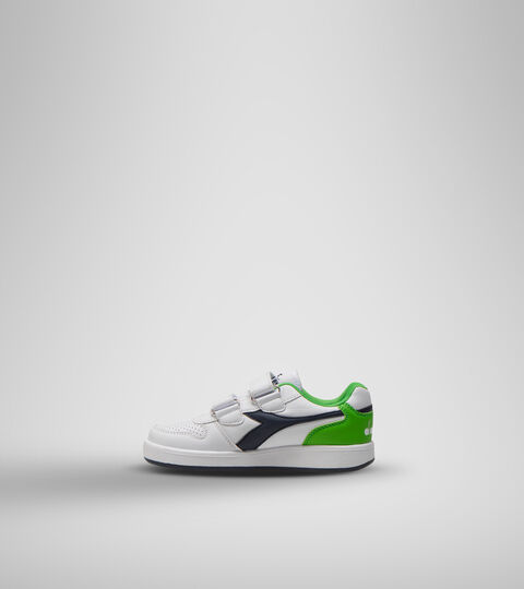 PLAYGROUND PS, BCO/BLU CORSARO/VERDE EVIDENZI Scarpa sportiva - Bambini 4-8 anni PLAYGROUND PS BCO/BLU CORSARO/VERDE EVIDENZI - Diadora