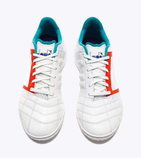 BRASIL SALA CUP ID, WHITE/NAVY Futsal boots - Specific outsole for indoor ground - Men's BRASIL SALA CUP ID WHITE/NAVY - Diadora