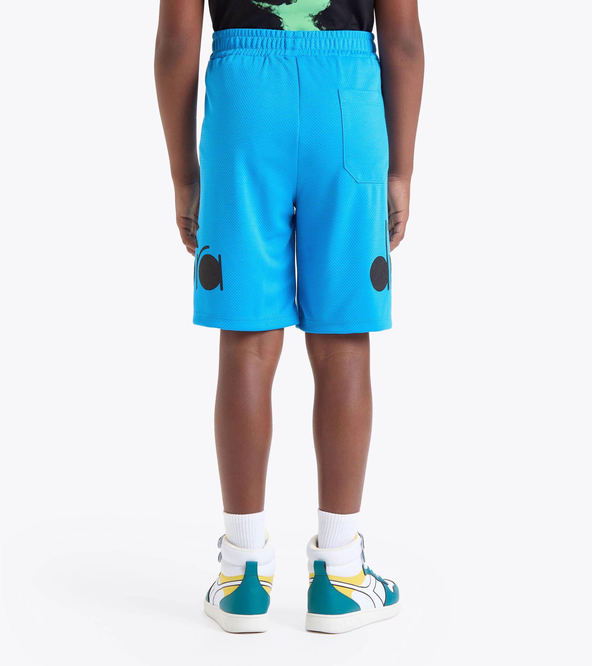 Shorts - Gender neutral JU.BERMUDA LOGO SKY-BLUE TURQUOISE - Diadora