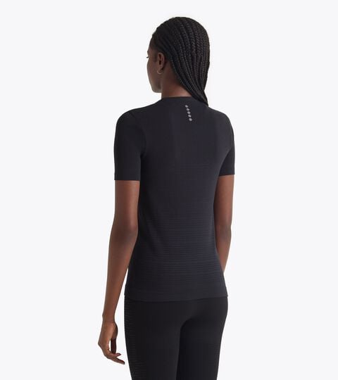 L. SS T-SHIRT STRATOUNO, BLACK Technical t-shirt for temperature control - Running - Women’s L. SS T-SHIRT STRATOUNO BLACK - Diadora