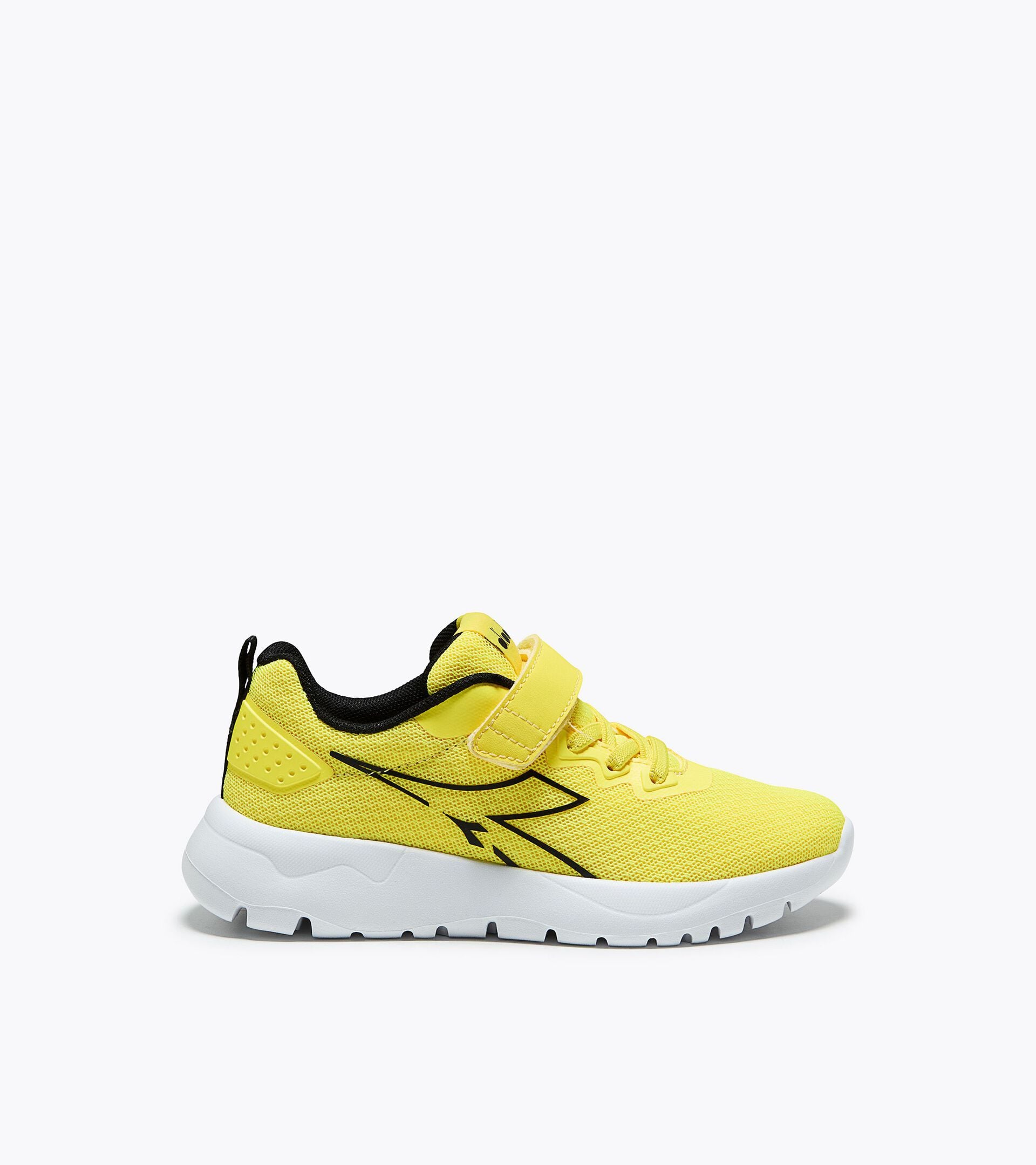Running  shoe -  4-8  years old - Kids EVO RUN PS YELLOW FLUO - Diadora