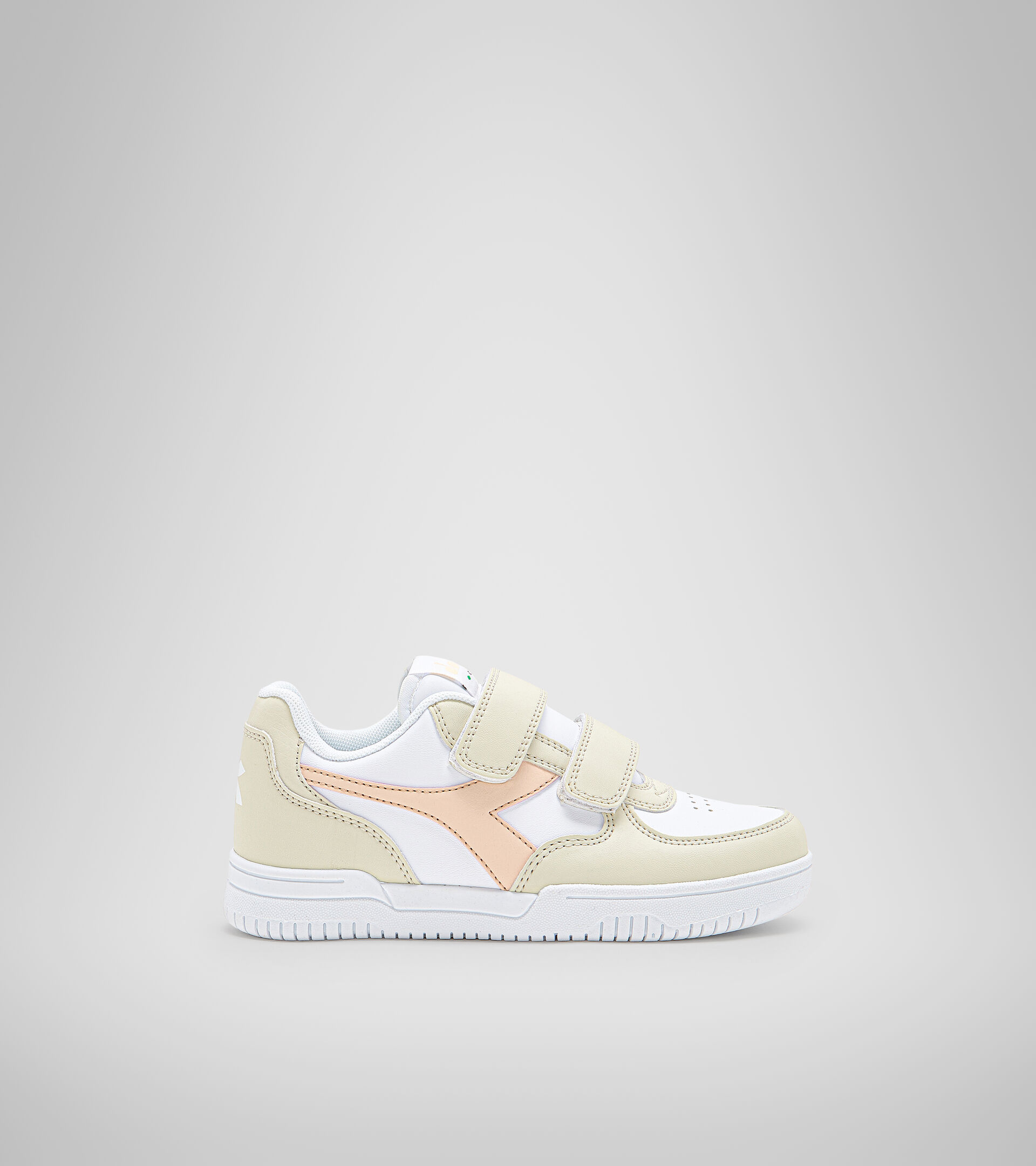 Sports shoes - Kids 4-8 years RAPTOR LOW PS WHITE BONE/PASTEL ROSE TAN - Diadora