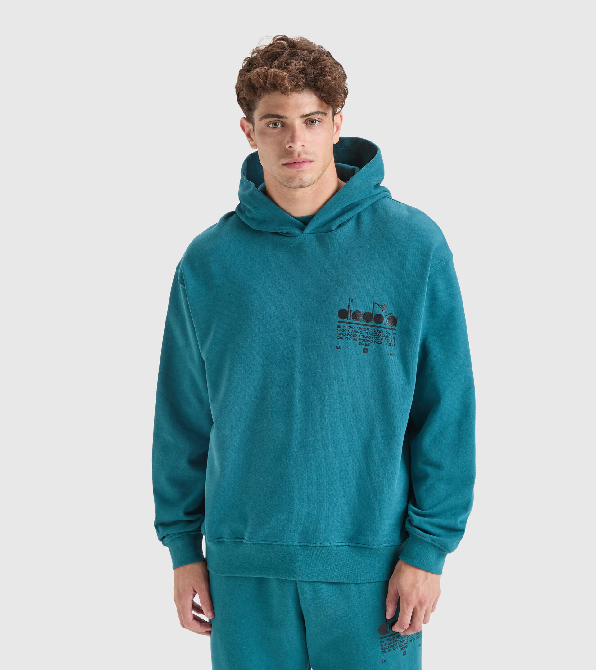 Sweatshirt aus Baumwolle mit Kapuze - Unisex HOODIE MANIFESTO PAZIFIK - Diadora