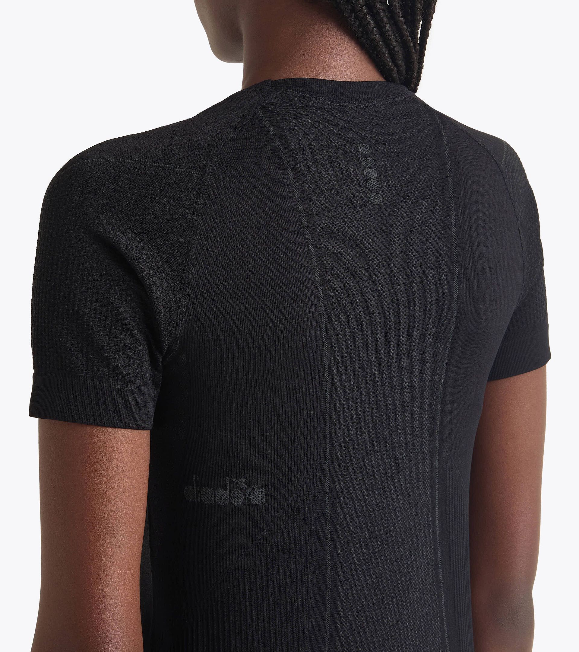 Funktions-T-Shirt Made in Italy&sect;Running&sect;Damen STRATOZERO SS T-SHIRT W SCHWARZ - Diadora