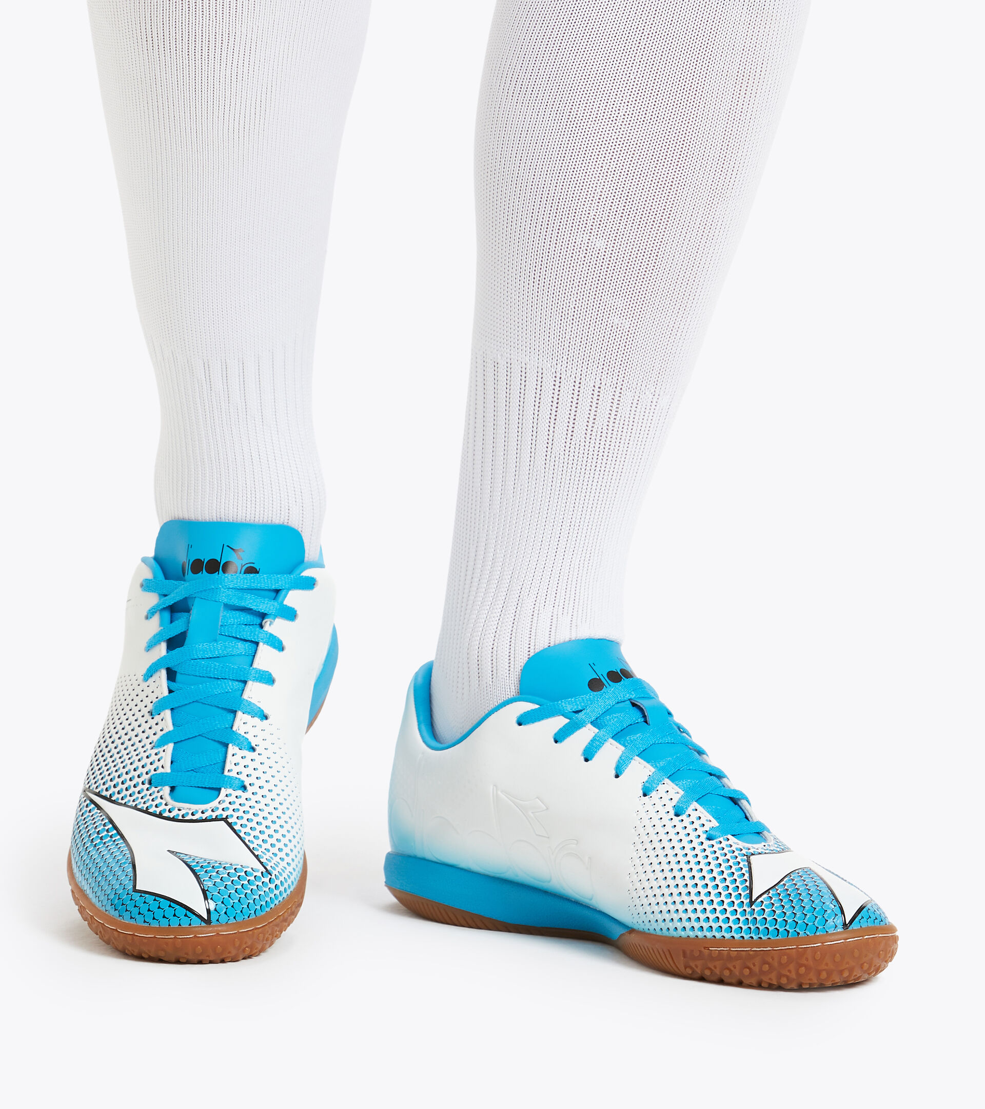 Footwear Sport UOMO BOMBER IDR BLCO/AZUL TURQUESA FLUO/NEGRO Diadora
