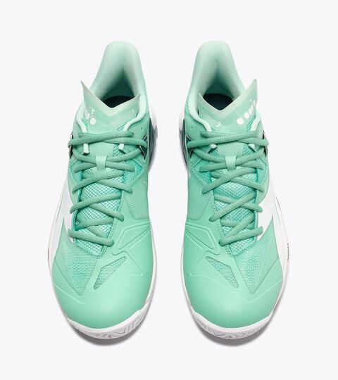 Tennisschuh f&uuml;r Hartpl&auml;tze oder Sandpl&auml;tze - Stabilit&auml;t und Kontrolle - Herren B.ICON 3 AG KOHL/WEISS - Diadora