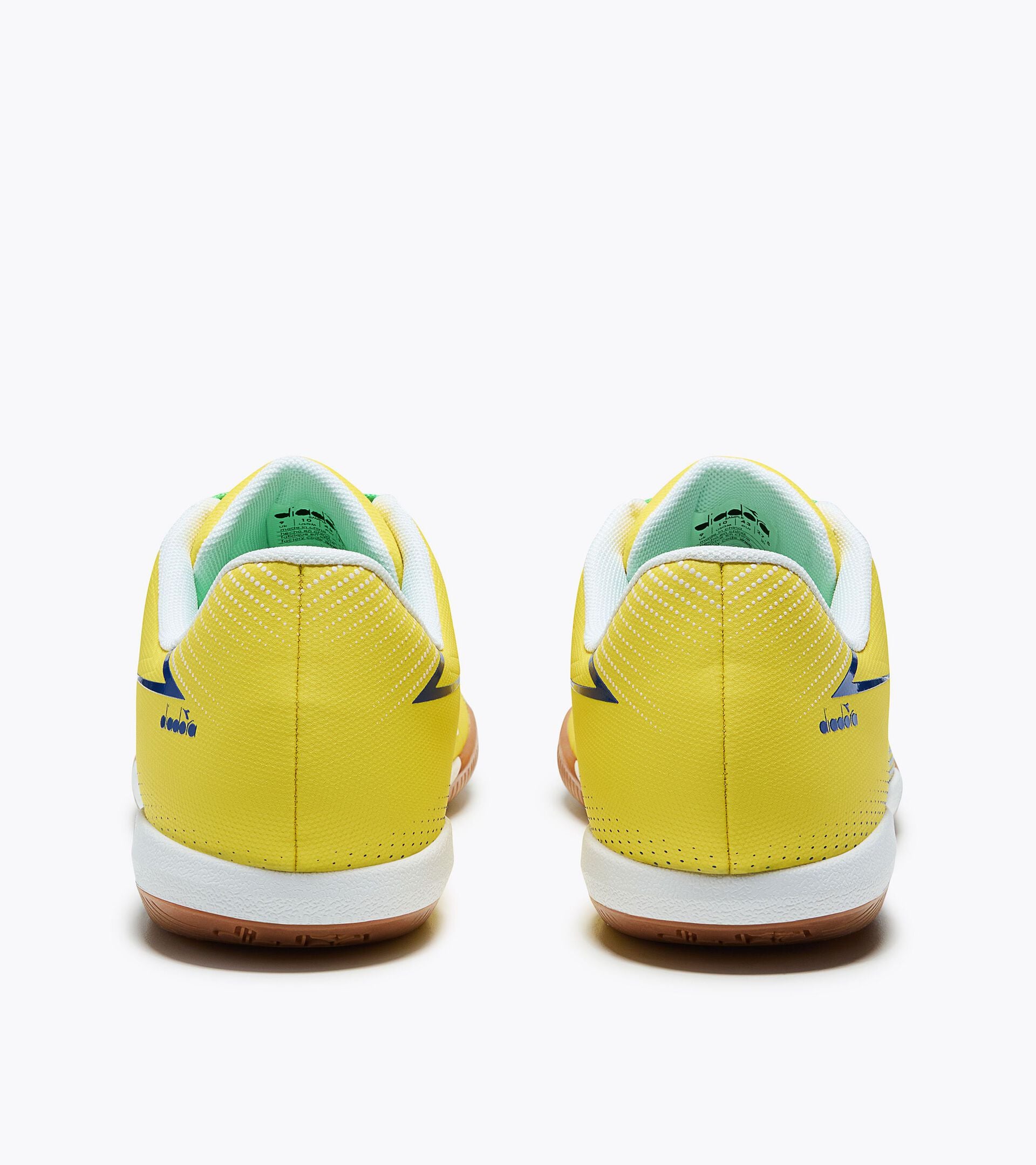 Indoor/parquet pitch five-a-side football boots - Men&rsquo;s PICHICHI 9 ID YELLOW SUN /WHITE/ROYAL BLUE - Diadora