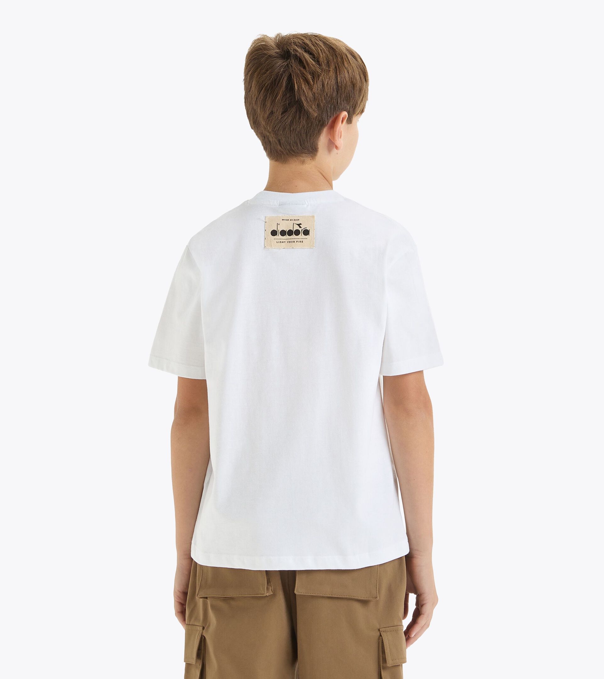 T-shirt - Bambino JB.T-SHIRT SS FIR BIANCO NEVE - Diadora