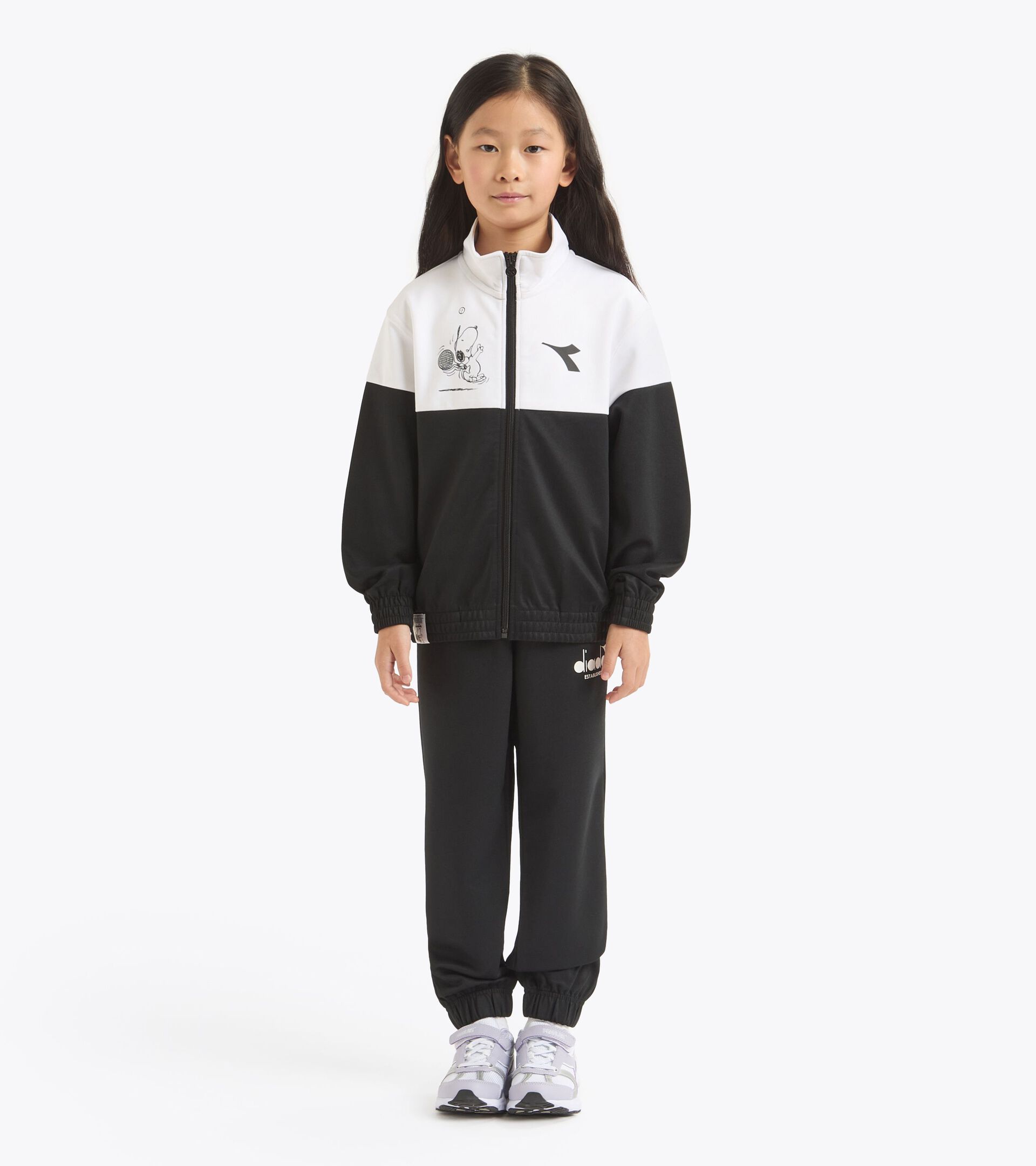 Peanuts sports tracksuit - Kids 
 JU. TRACKSUIT FZ PEANUTS BLACK - Diadora