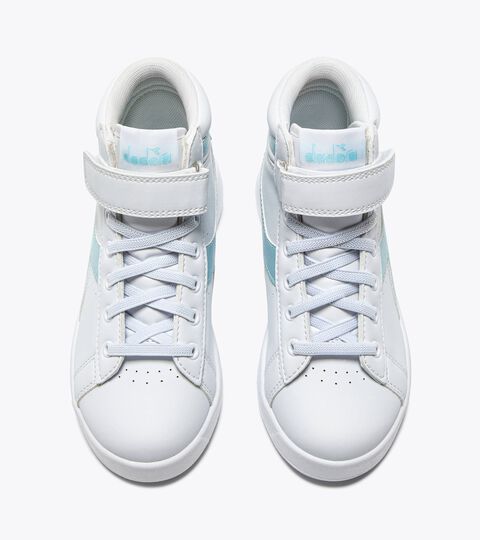 GAME P HIGH BALLET PS, WHITE/BLUE GLOW Sports shoes - Kids 4-8 years GAME P HIGH BALLET PS WHITE/BLUE GLOW - Diadora