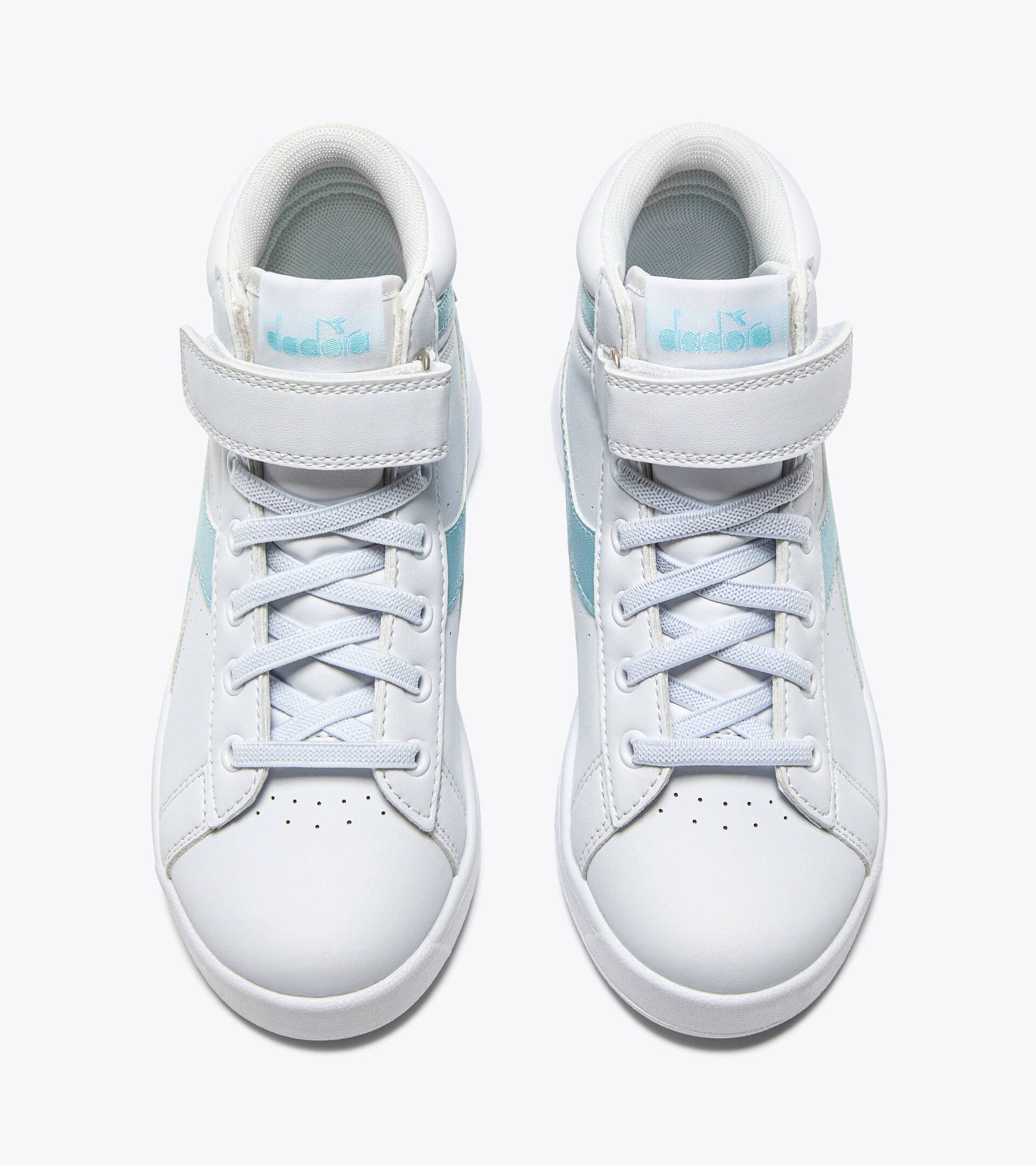 Sports shoes - Kids 4-8 years GAME P HIGH BALLET PS WHITE/BLUE GLOW - Diadora