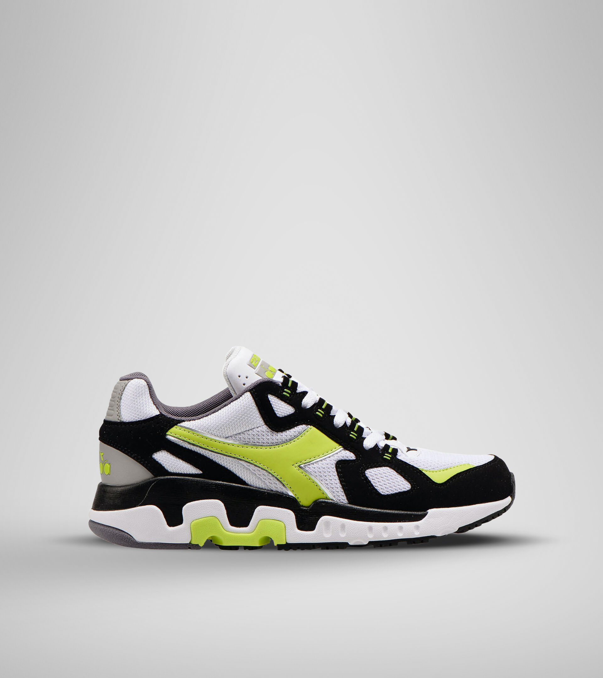 Sports shoe - Men MYTHOS SUEDE WHITE/ACID GREEN - Diadora