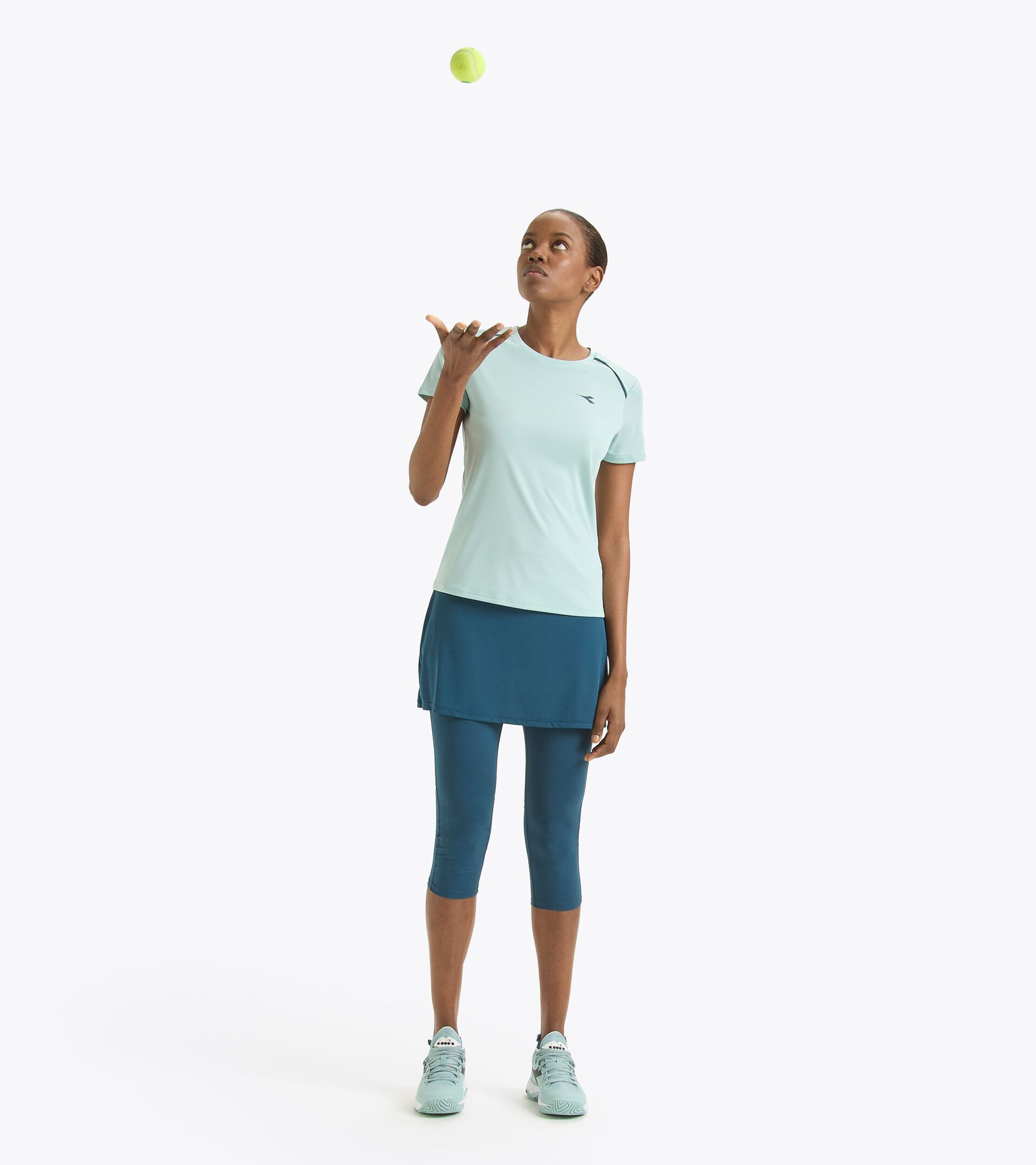 Jupe de tennis avec leggings 3 / 4 - Femme L. POWER SKIRT LEGION BLEU - Diadora