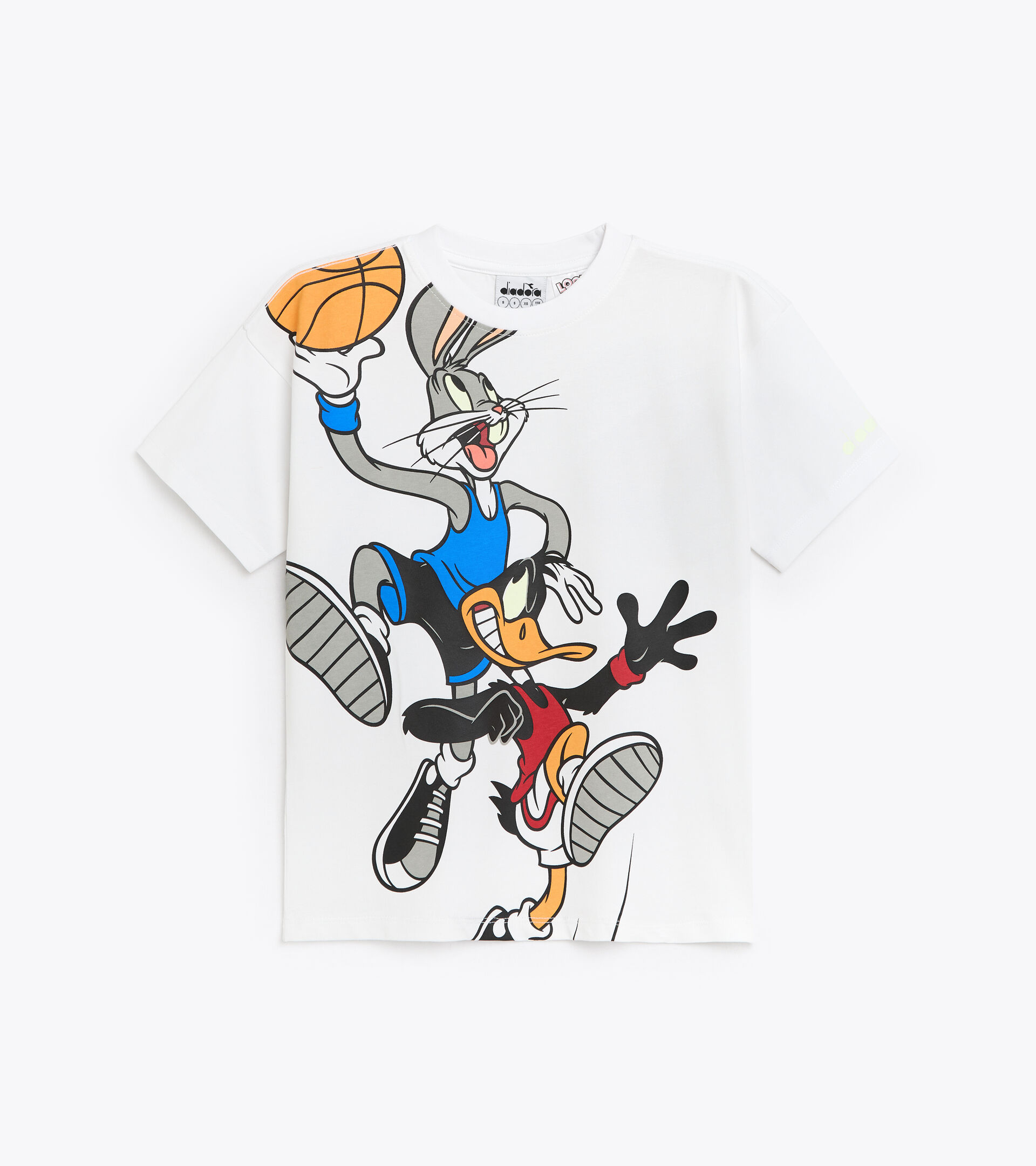 Sports T-shirt - Kids JU.T-SHIRT SS WB OPTICAL WHITE + C - Diadora