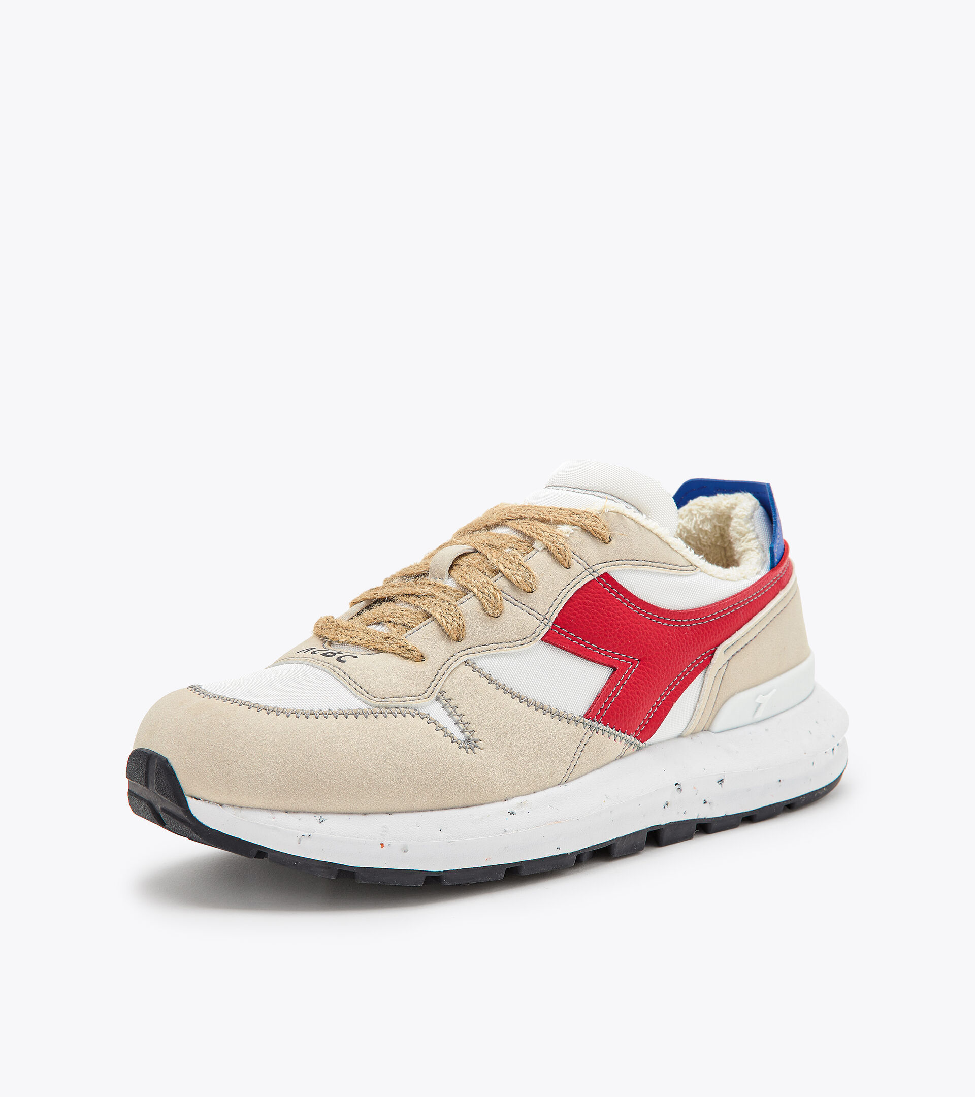 Sporty sneakers - Unisex KMARO 42 ACBC WHITE/POMPEIAN RED/BLUE NIGHTS - Diadora