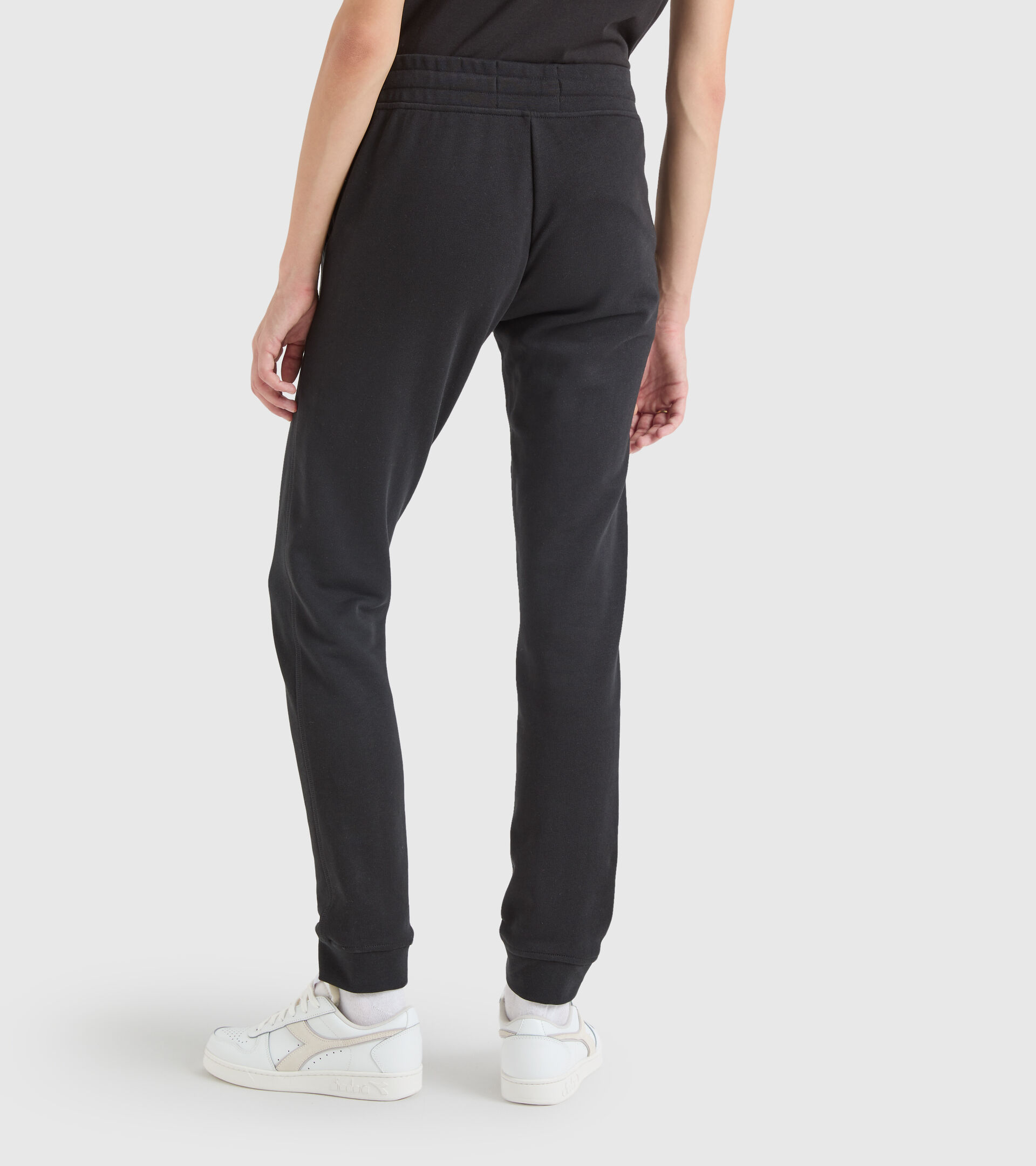 Cotton sports trousers - Made in Italy - Women L. JOGGER PANT MII BLACK - Diadora