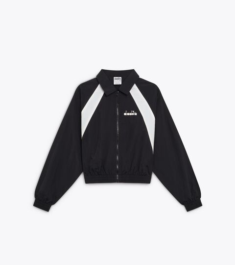 Ripstop Nylon Track Jacket - Women&rsquo;s L. TRACK JACKET LOGO BLACK - Diadora