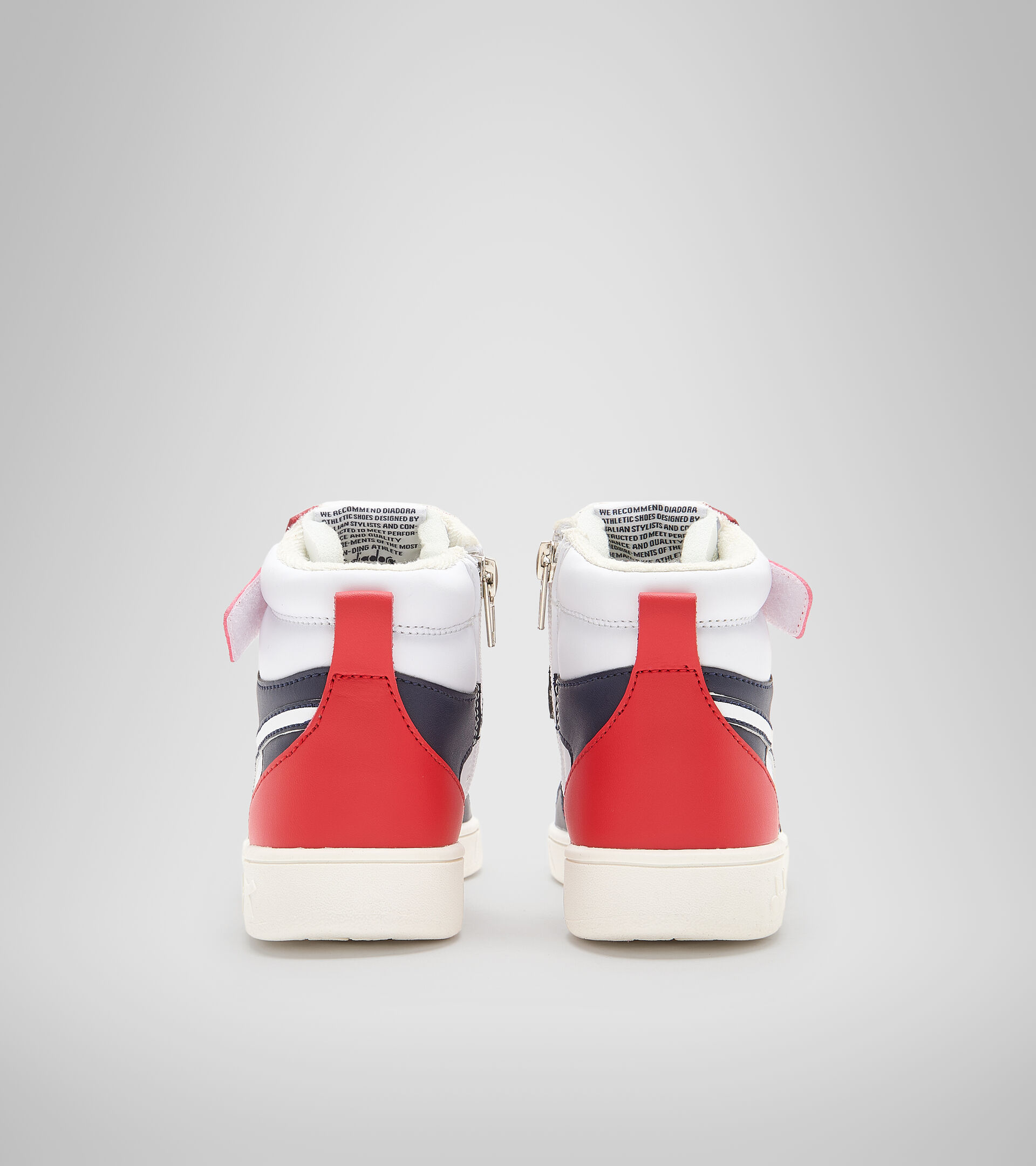 Sports shoes - Kids 4-8 years MAGIC BASKET MID PS WHITE/PEACOAT/AURORA RED - Diadora