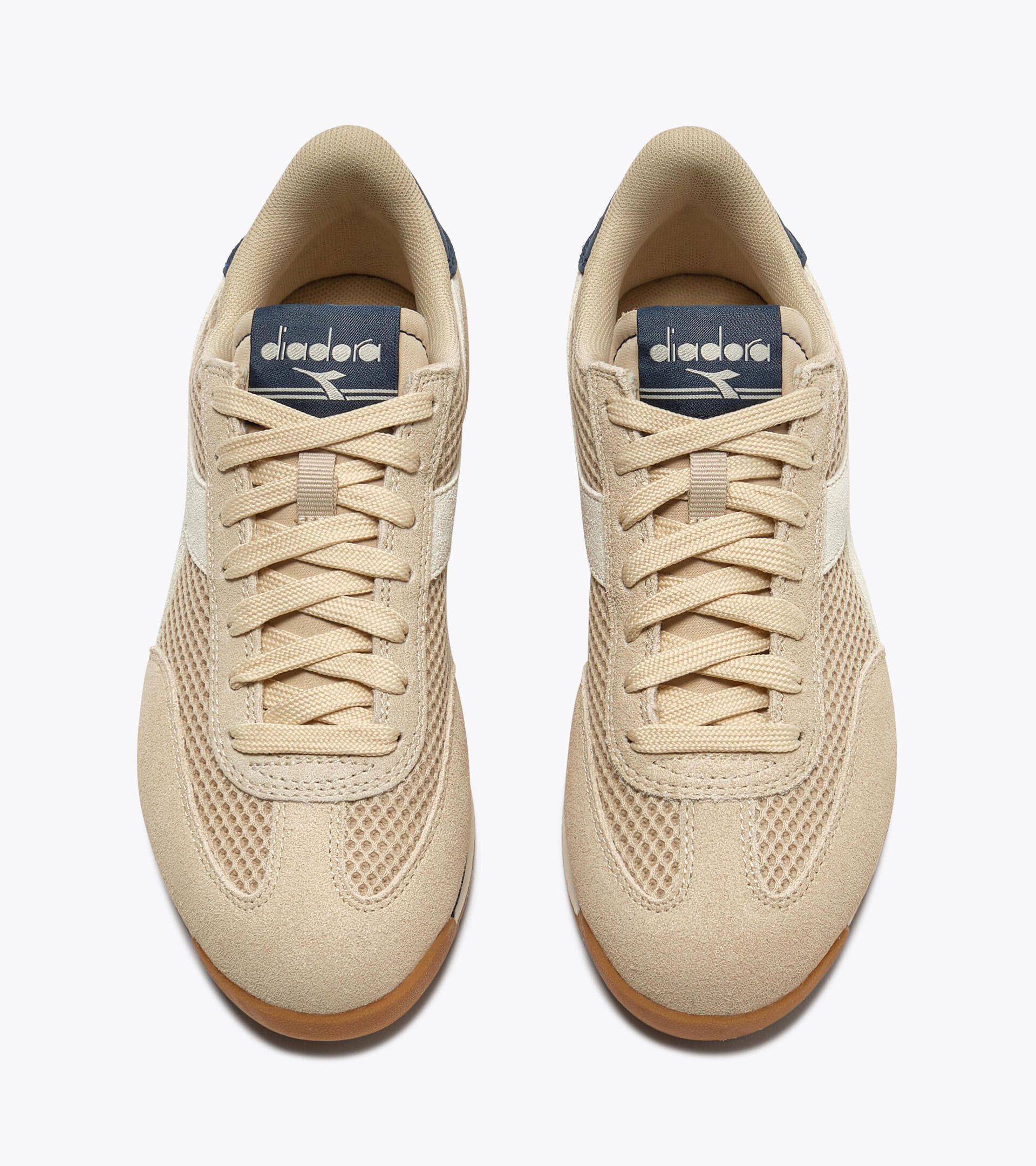 Low-profile suede sneaker - All-gender CROSS MESH PARCHMENT - Diadora